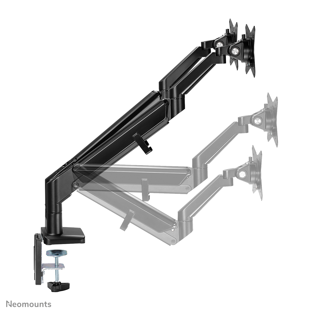Neomounts Monitor-Tischhalterung - Klemme /Bolzen - 9 kg - 43,2 cm (17 Zoll) - 81,3 cm (32 Zoll) - 100 x 100 mm - Schwarz