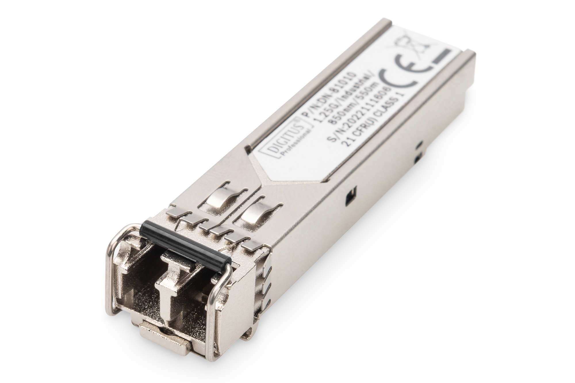 SFP+ Modul, Digitaler Transceiver, LC/UPC Stecker, 1x Multi-Mode, 802.3x Compatible