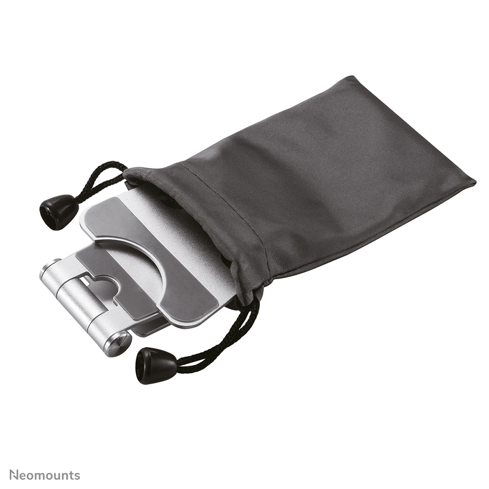 Neomounts Faltbarer Telefon-Ständer - Handy/Smartphone - Passive Halterung - Tisch/Bank - Indoor - Silber