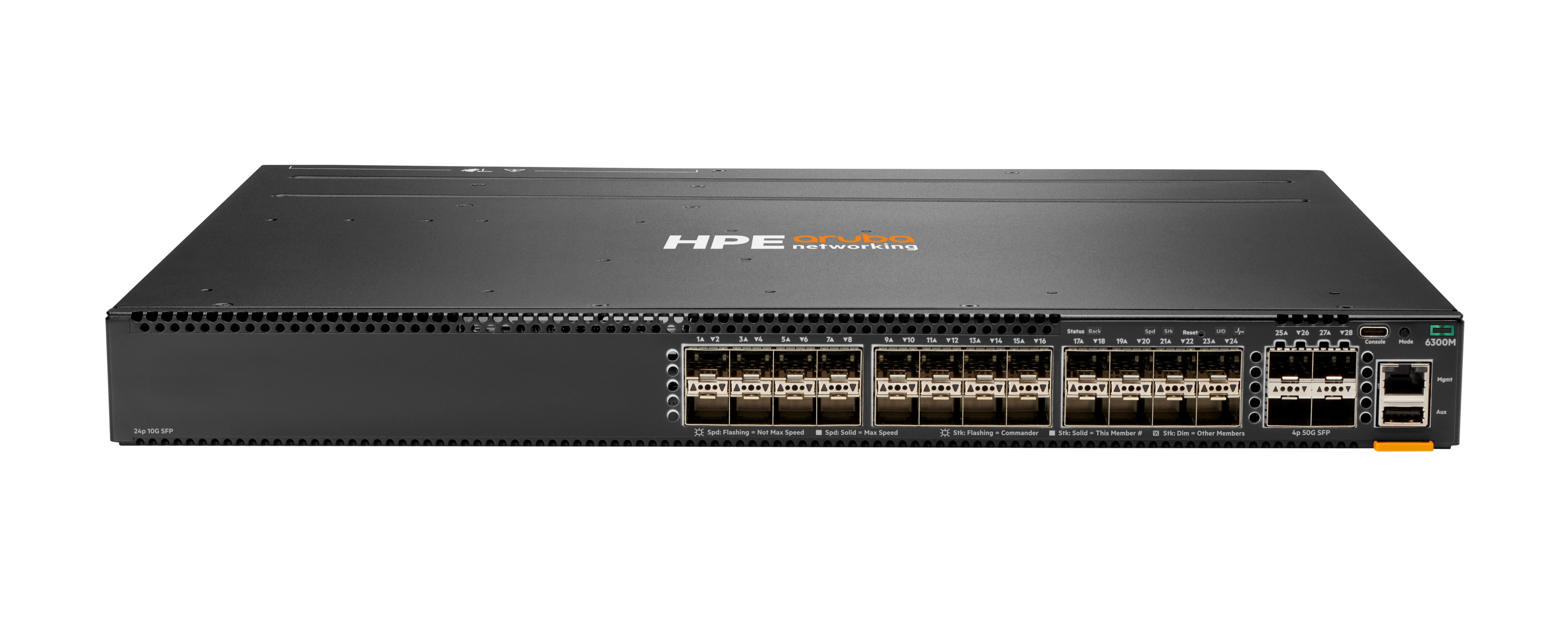 HPE JL658A Aruba 6300 Switch, Layer 3, 24x 1GB / 10GB SFP+, stackable Elektronik, Hardware, Computerausrüstung, Verstärker