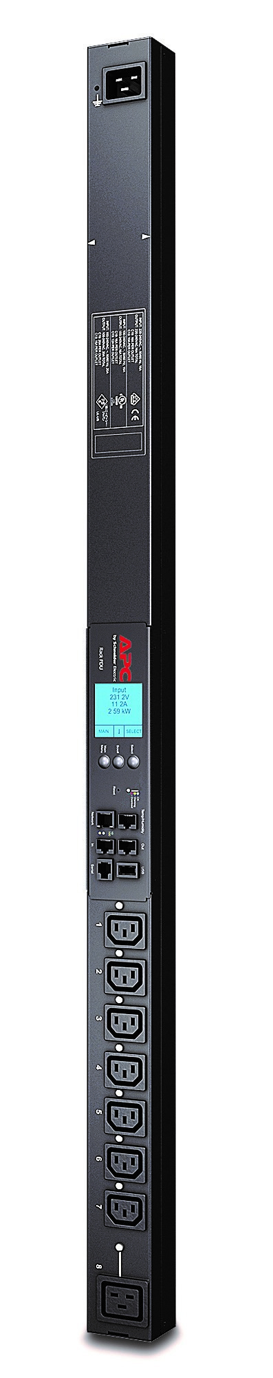 APC AP8958 - Rack PDU 2G, Switched, ZeroU, 16A, 100-240V, (7) C13 & (1) C19 APC AP8958 - Rack PDU 2G, Switched, ZeroU, 16A, 100-240V, (7) C13 & (1) C19