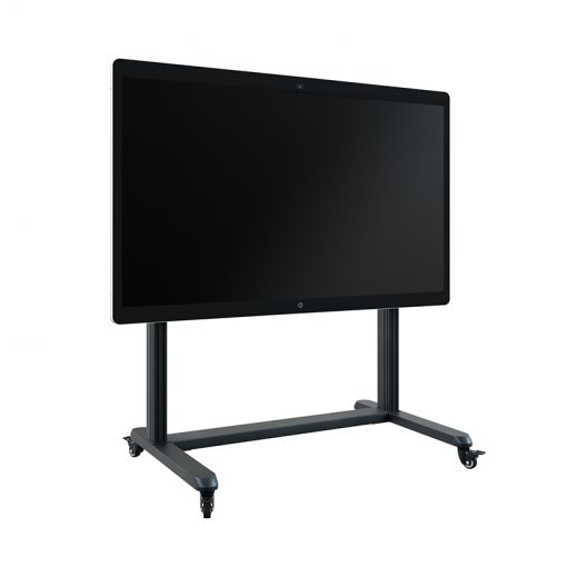 monitor stand, mobiler Wagen, TV auf Stand, verstellbarer Stand, rollbarer Fuß