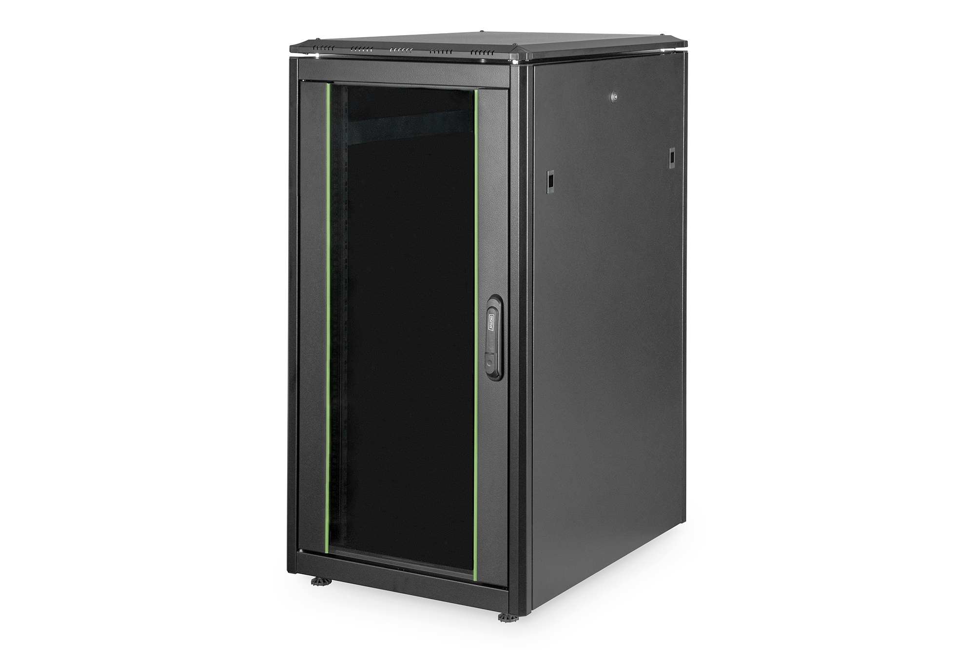 DIGITUS Netzwerkschrank 22HE Unique 1164x600x800 mm Farbe Schwarz RAL 9005 DN-19 22U-6/8-B-1