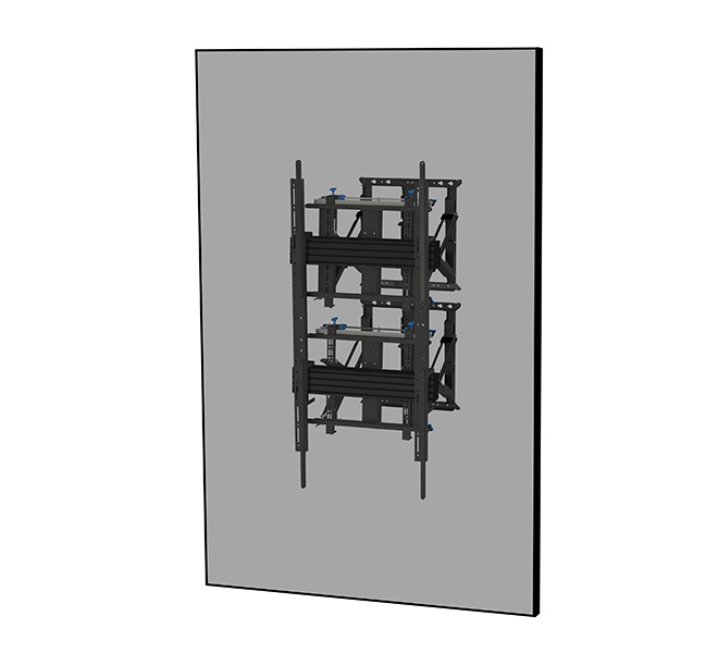 B-TECH SYSTEM X - Soft-Open Full Service Portrait Wall Mount For LG 110UM5J-B (VESA 1600 x 800) BT9925/B