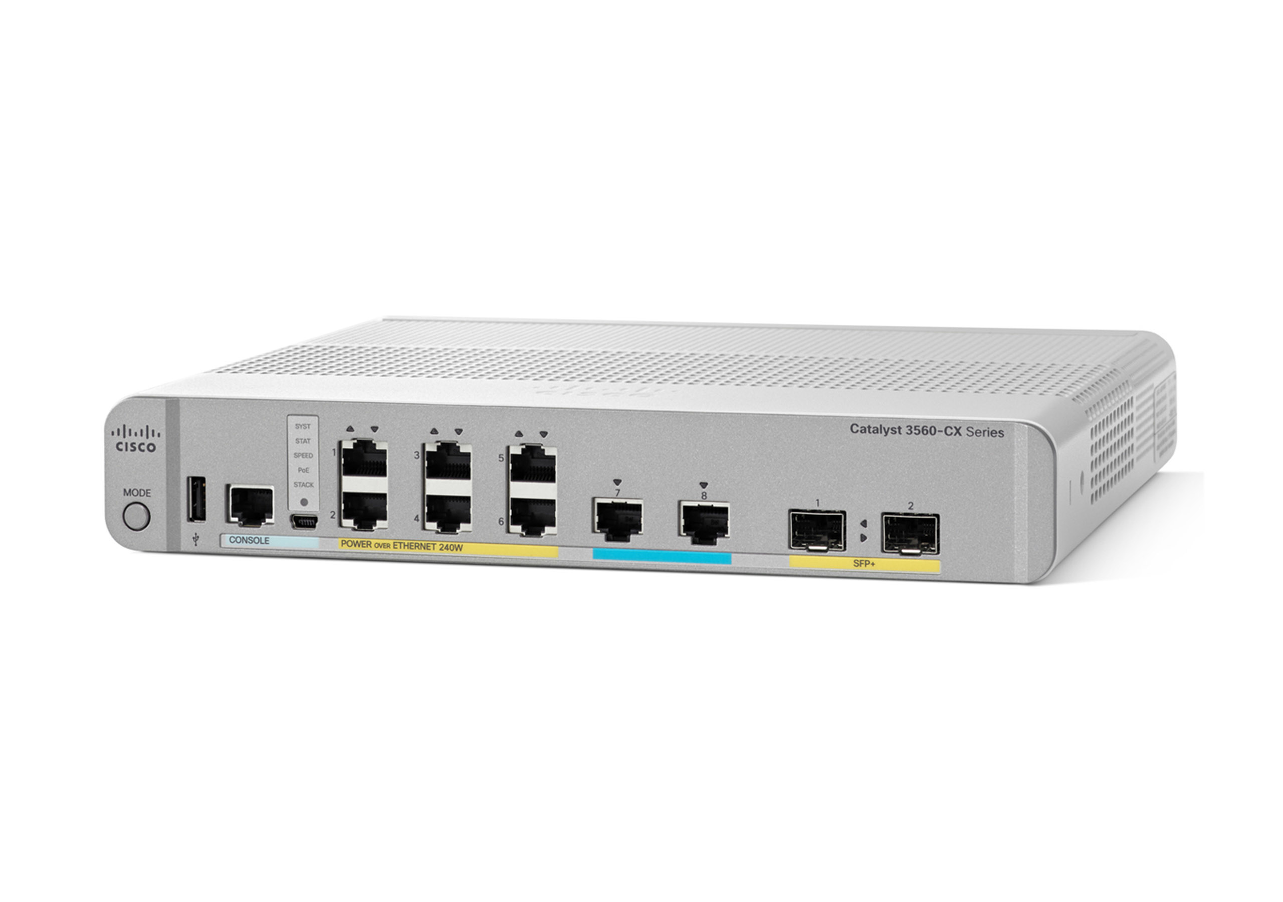 CISCO WS-C3560CX-8XPD-S Switch 8x 10/100/1000 PoE+ + 2x 10GB, CISCO WS-C3560CX-8XPD-S Switch 8x 10/100/1000 PoE+ + 2x 10GB,