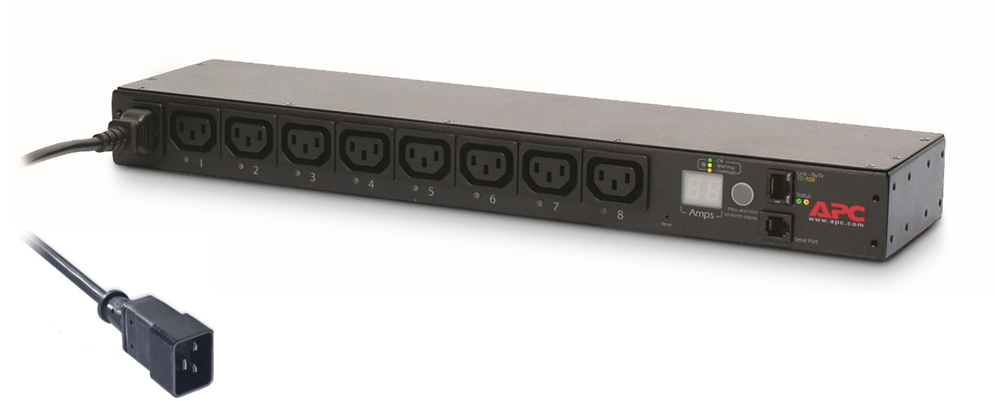 APC AP7921B - RACK PDU, SWITCHED, 1U, 16A, 208/230V, (8)C13 APC AP7921B - RACK PDU, SWITCHED, 1U, 16A, 208/230V, (8)C13