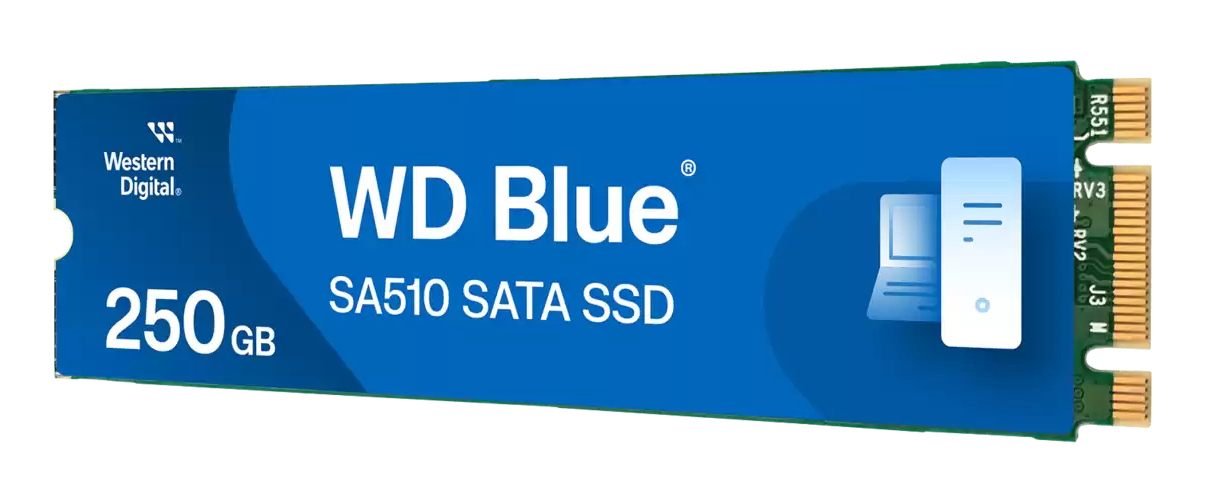 SSD WD Blue SA510 M.2 250GB SATA (WDS250G3B0B) Computerausrüstung, Elektronik, Hardware, Computer, Visitenkarte
