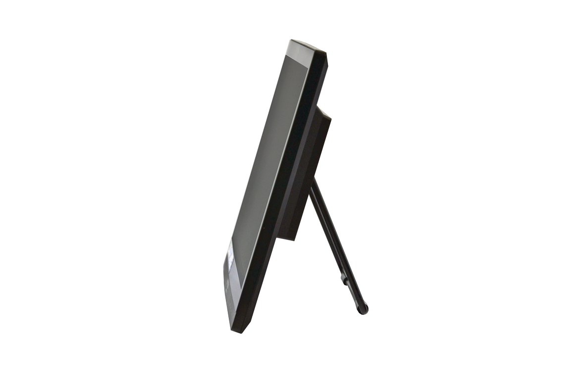 Flachbildschirm, Monitor, schwarzes Gehäuse, Standfuß, LCD-Bildschirm