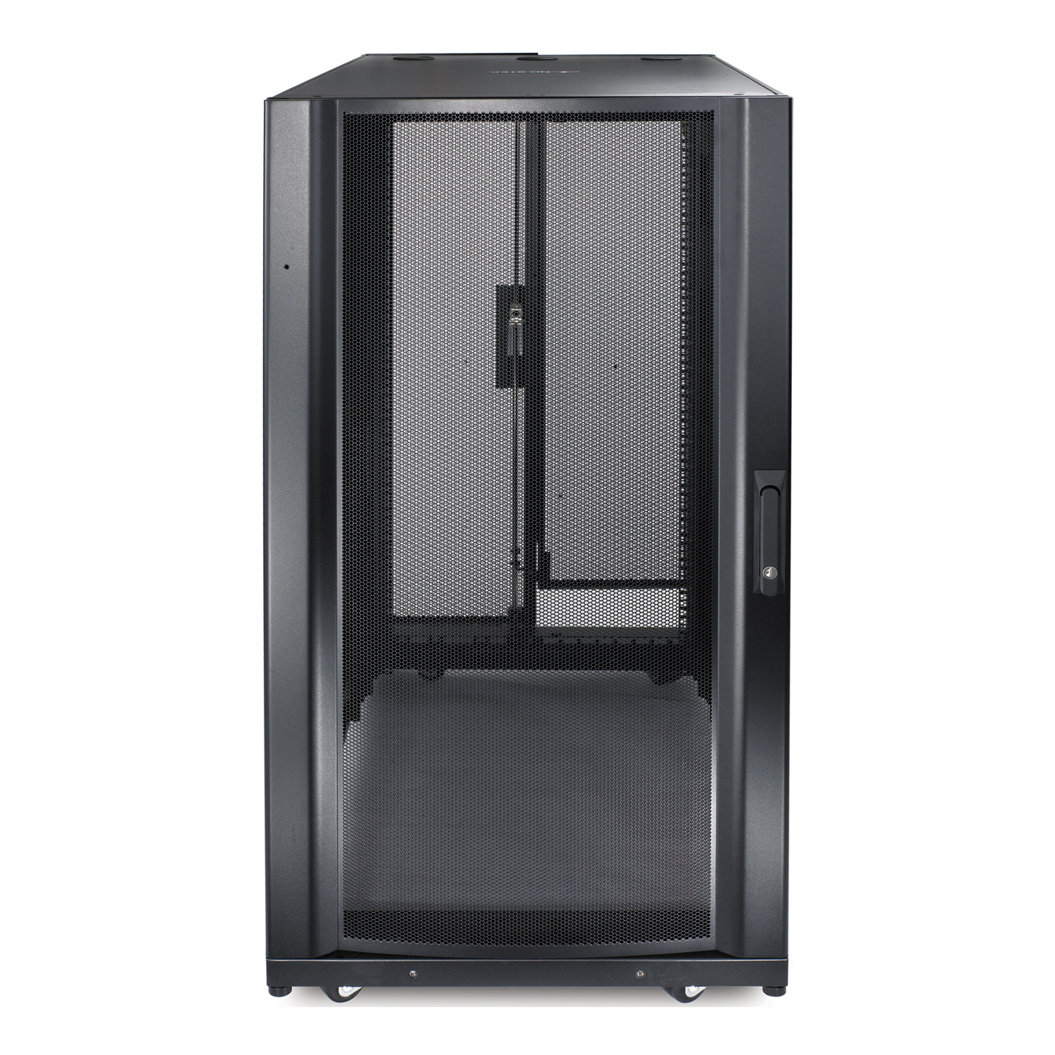 Servergehäuse, LAN-Rack, Mesh-Tür, Glas-Tür, auf Rollen