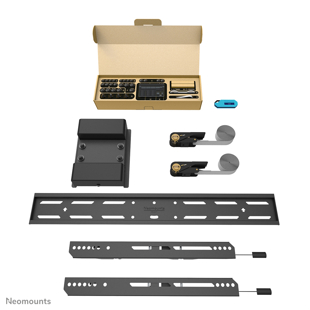 Neomounts Select TV-Säulenhalterung - 101,6 cm (40 Zoll) - 190,5 cm (75 Zoll) - 50 kg - 200 x 100 mm - 600 x 400 mm - Schwarz