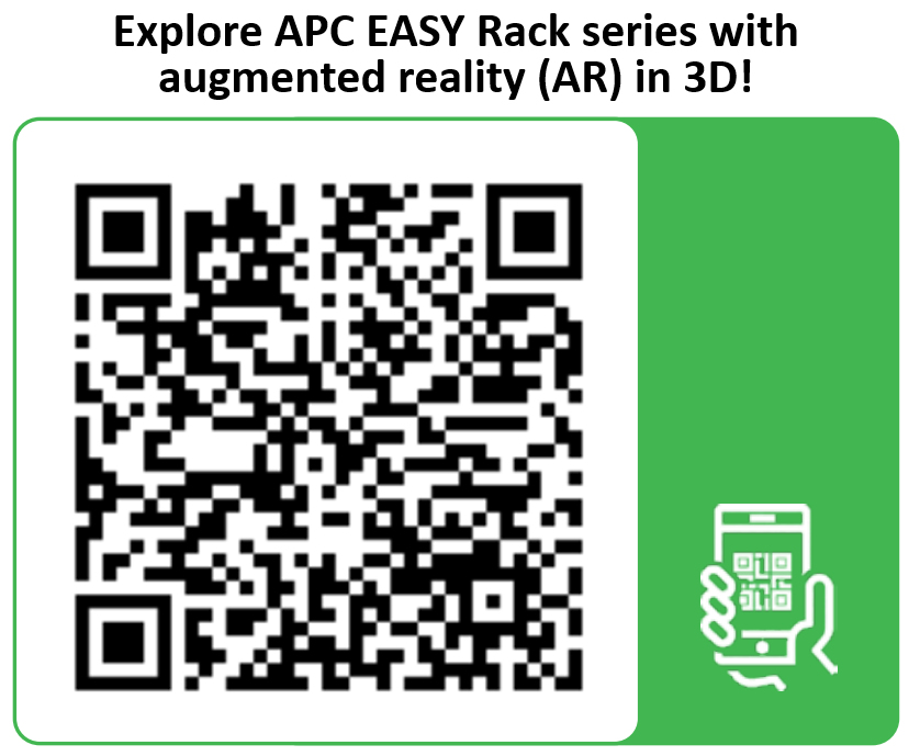 APC ER8202 - Easy Rack 800mm/42U/1000mm mit Roof, Side panel,castors,feet and 4 Brackets, No Bottom, black