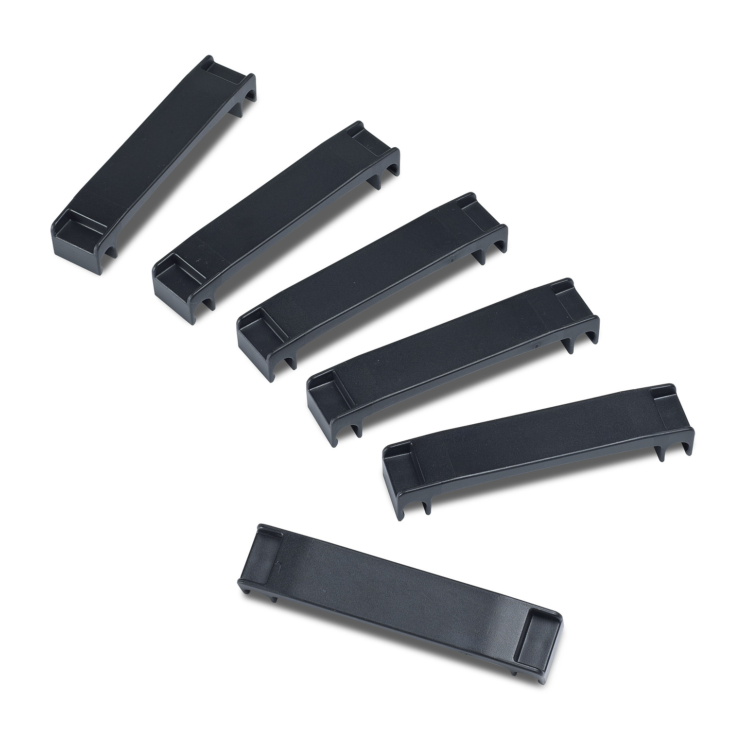 Kunststoffclip, Kantenclip, schwarze Clips, rechteckige Clips, Klickclip
