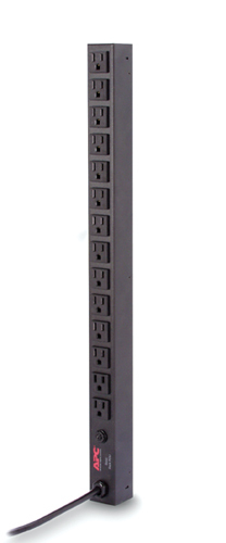 APC Rack PDU, Basic, Zero U, 15A, 100/120V, (14) 5-15