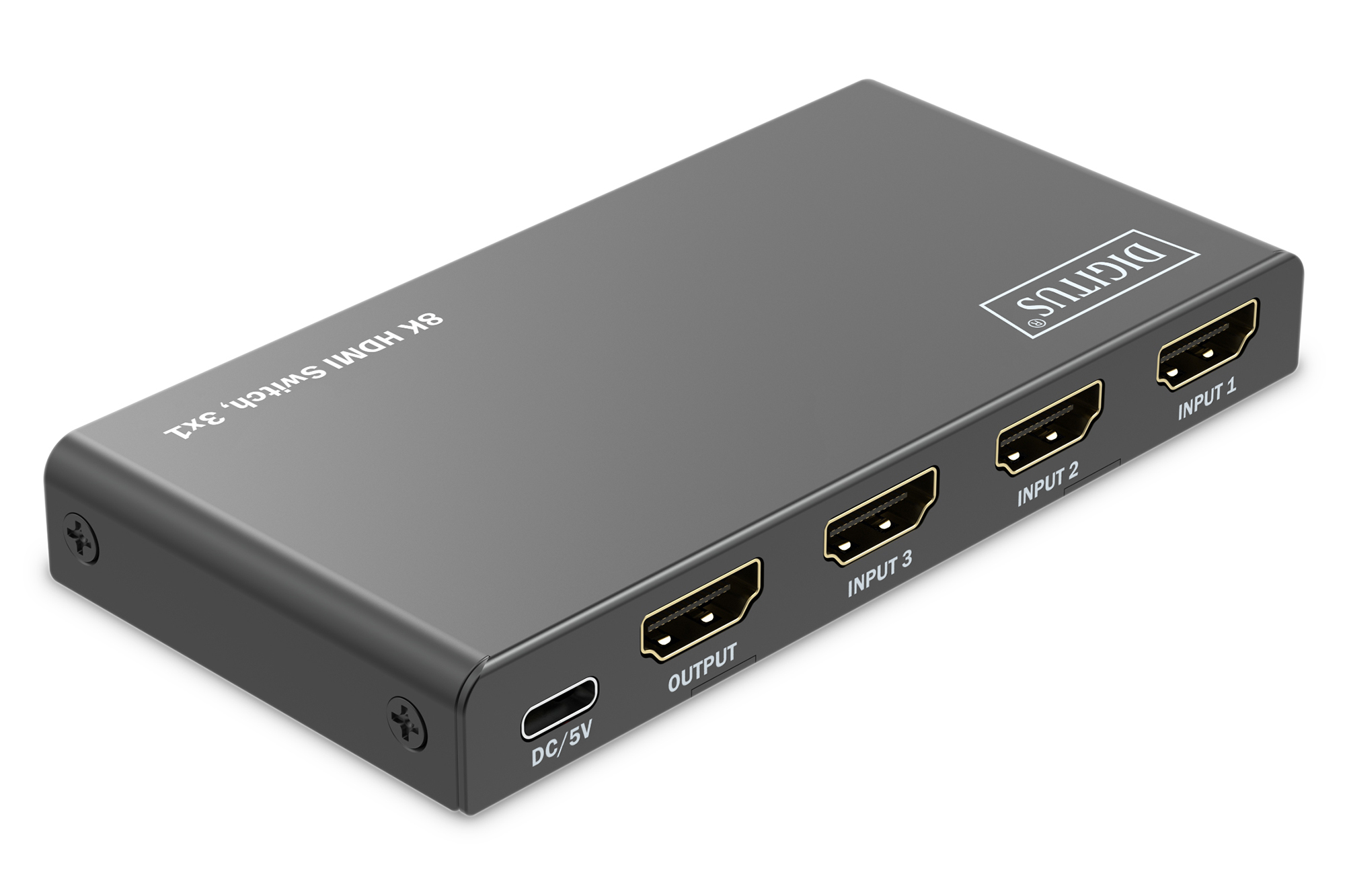 DIGITUS DS-55333 8K HDMI Switch, 3x1 DIGITUS DS-55333 8K HDMI Switch, 3x1
