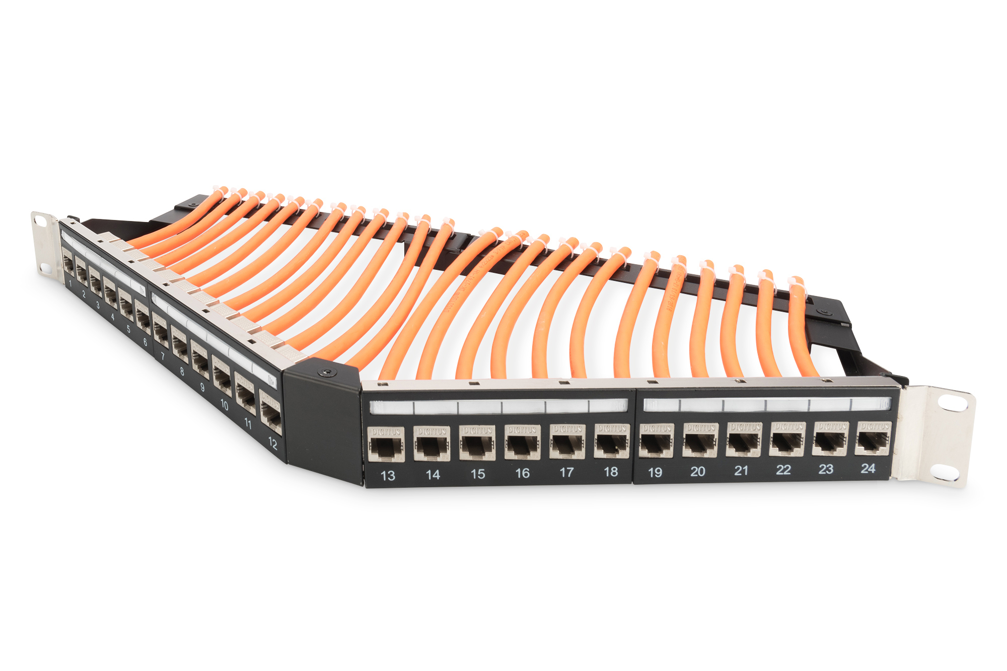 Patch Panel, Netzwerk-Panel, Kupferkabel, RJ45 Anschlüsse, Rack-Modul