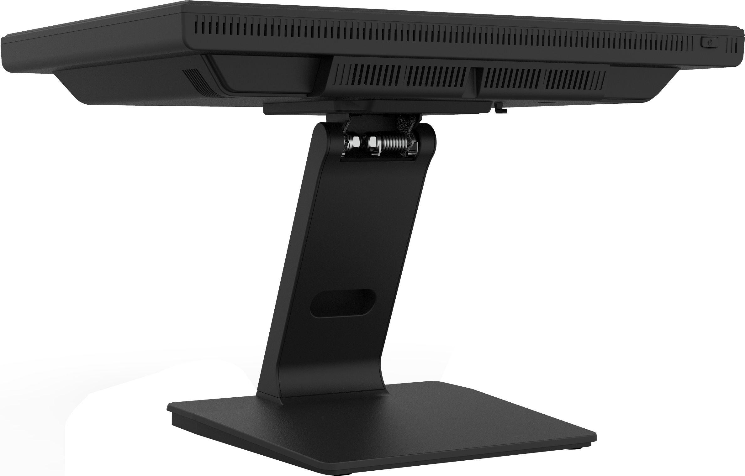monitor, stativ, verstellbar, schwarz, bildschirm