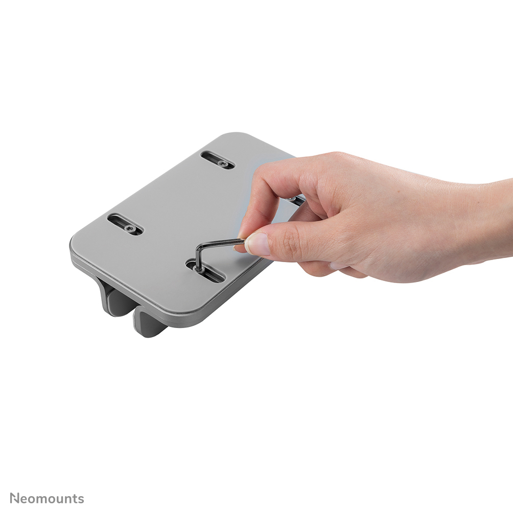 Neomounts vertikaler Laptop-Ständer - Notebook-Aufbewahrungsständer - Silber - Aluminium - 27,9 cm (11 Zoll) - 43,2 cm (17 Zoll) - 279,4 - 431,8 mm (11 - 17 Zoll)