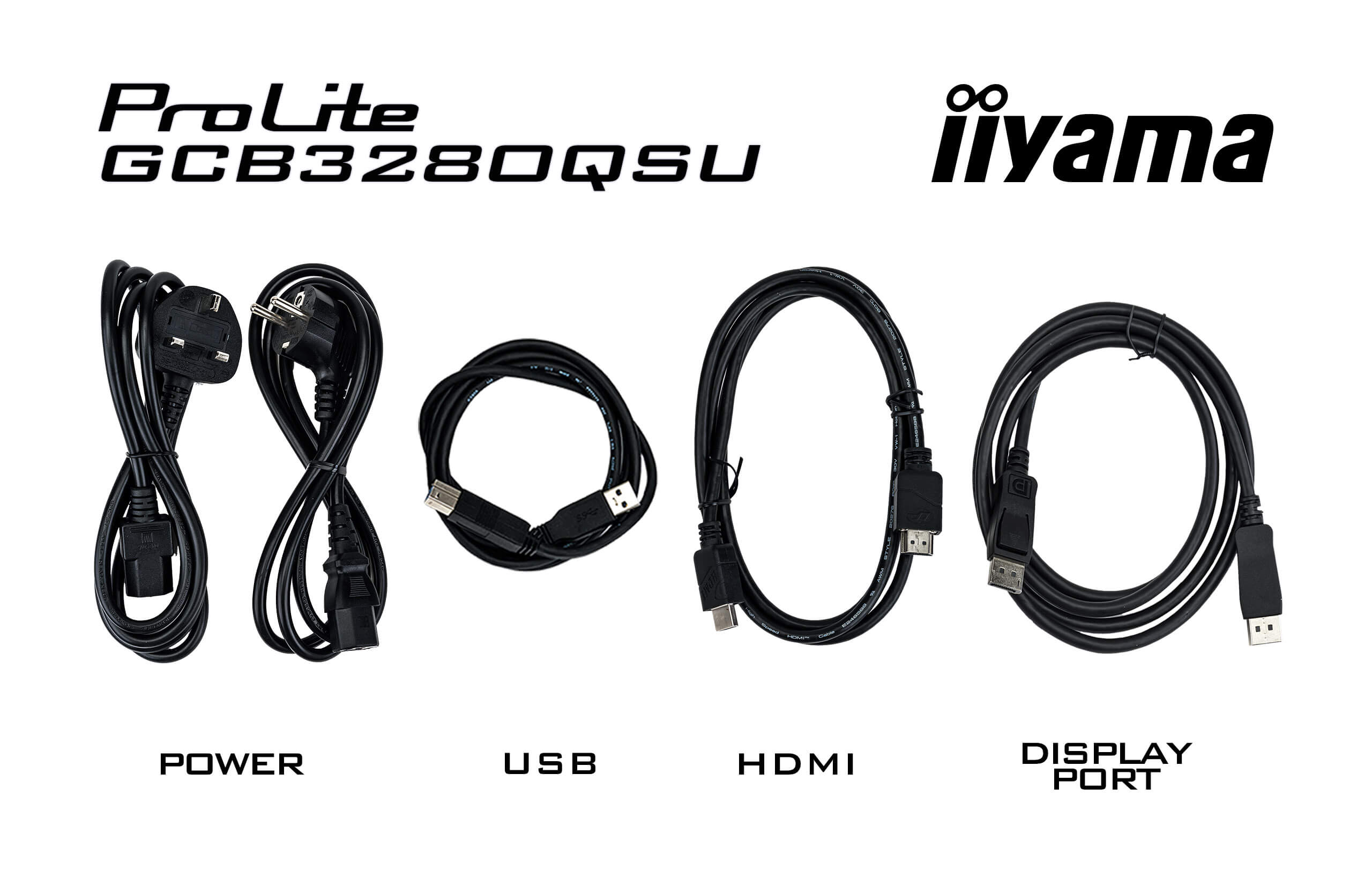 IIYAMA Monitor GCB3280QSU-B2 Adapter, Elektronik, Kopfhörer