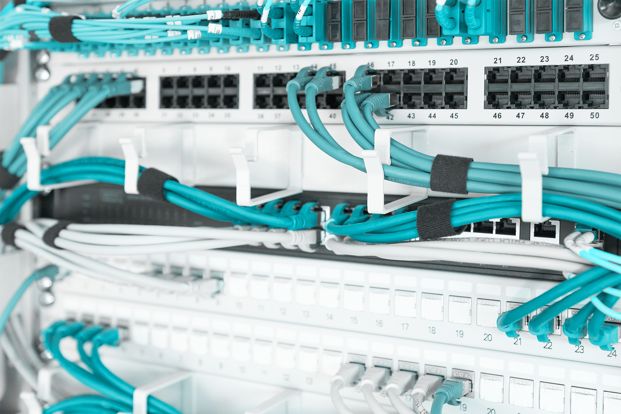 Server rack, Ethernet-Kabel, Patchpanel, Netzwerkausrüstung, Kabelmanagement