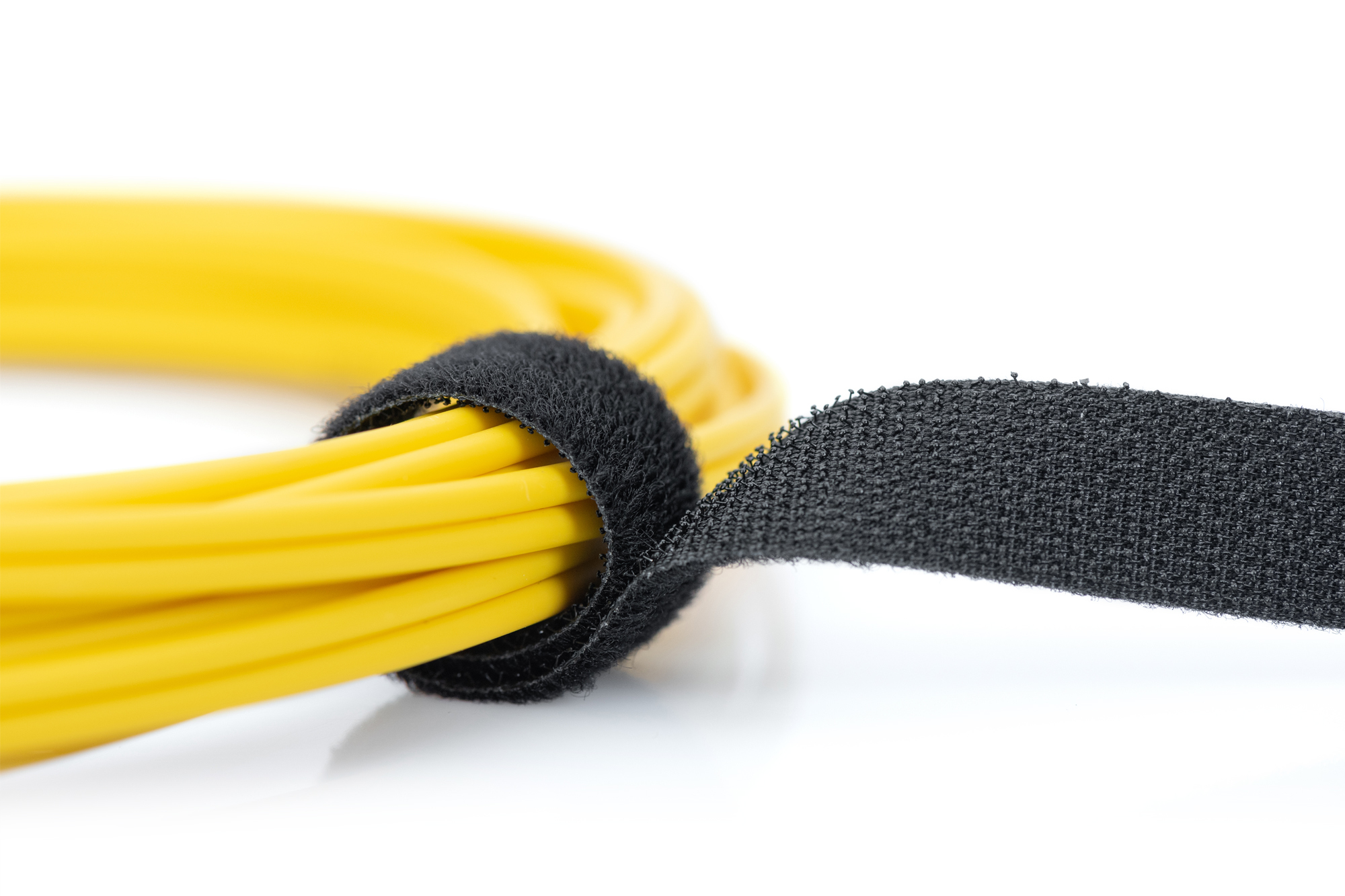 Kabel, Gelb, Klettverschluss, Kunststoffkabel, Verschlussband