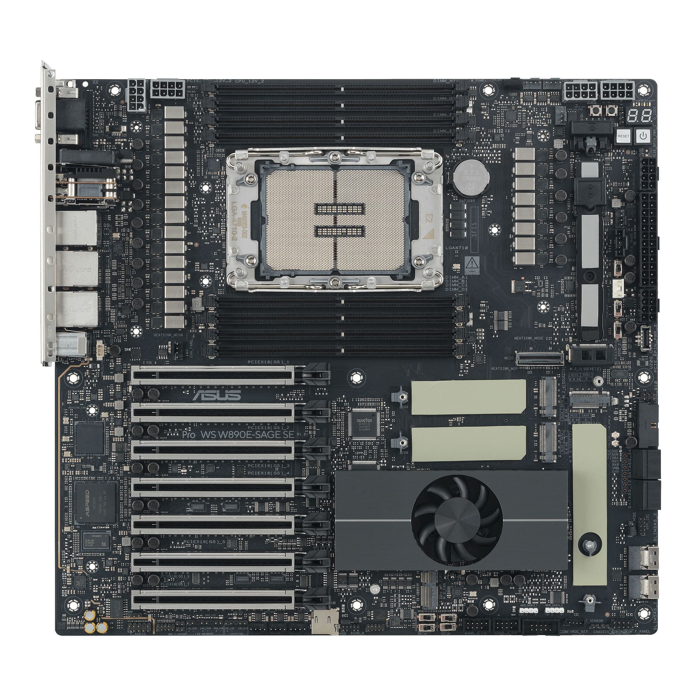 MB ASUS Workstation LGA4710-2 Pro WS W890E-SAGE SE  2x 10GB W890 Chipsatz | 1 x Intel Xeon W3400/2400 (SSI/EEB) ( 7 x PCIe 5.0 slot(s))