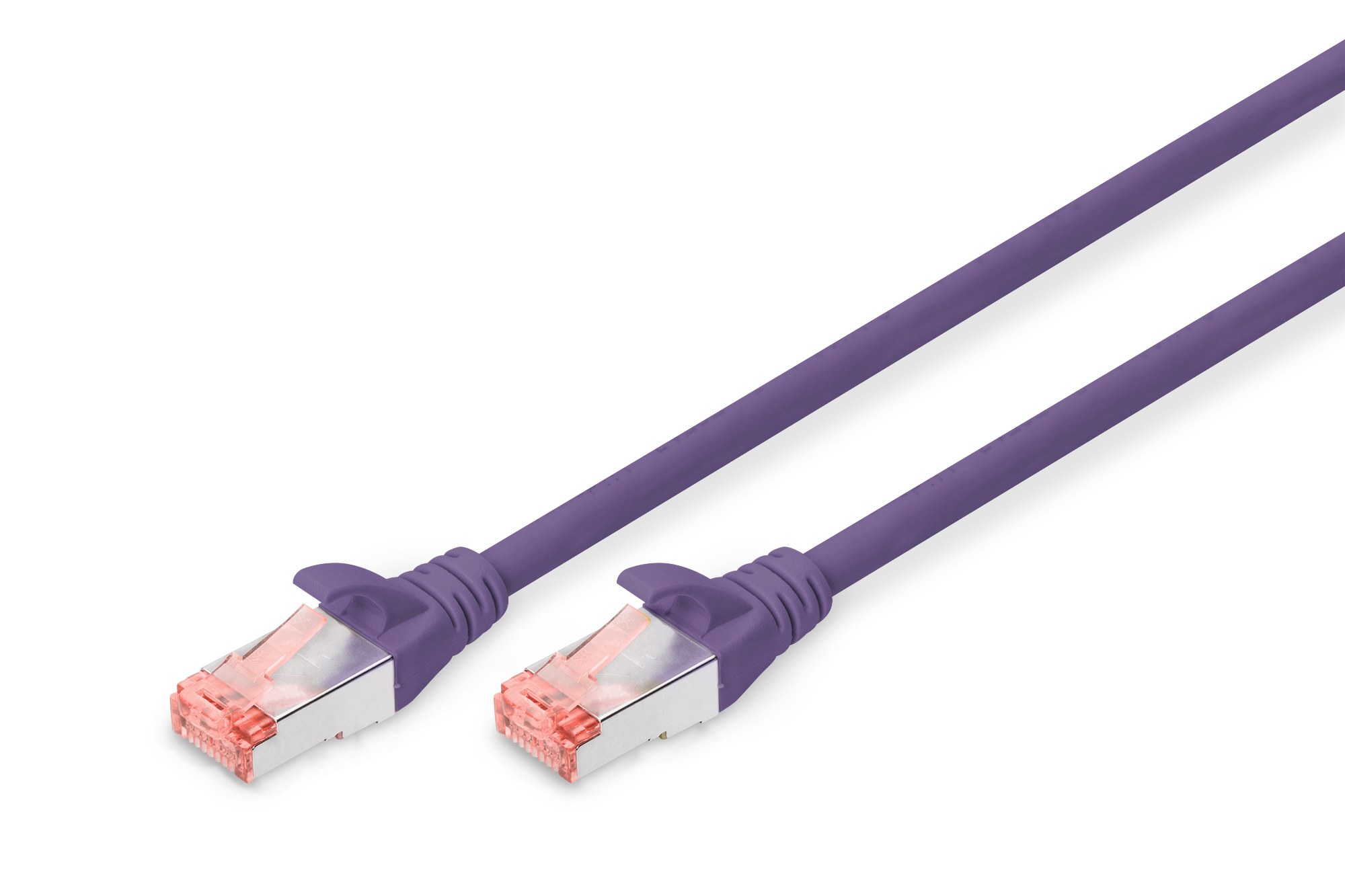 DIGITUS Patchkabel CAT 6 S-FTP, Länge 2 m, Farbe Violett