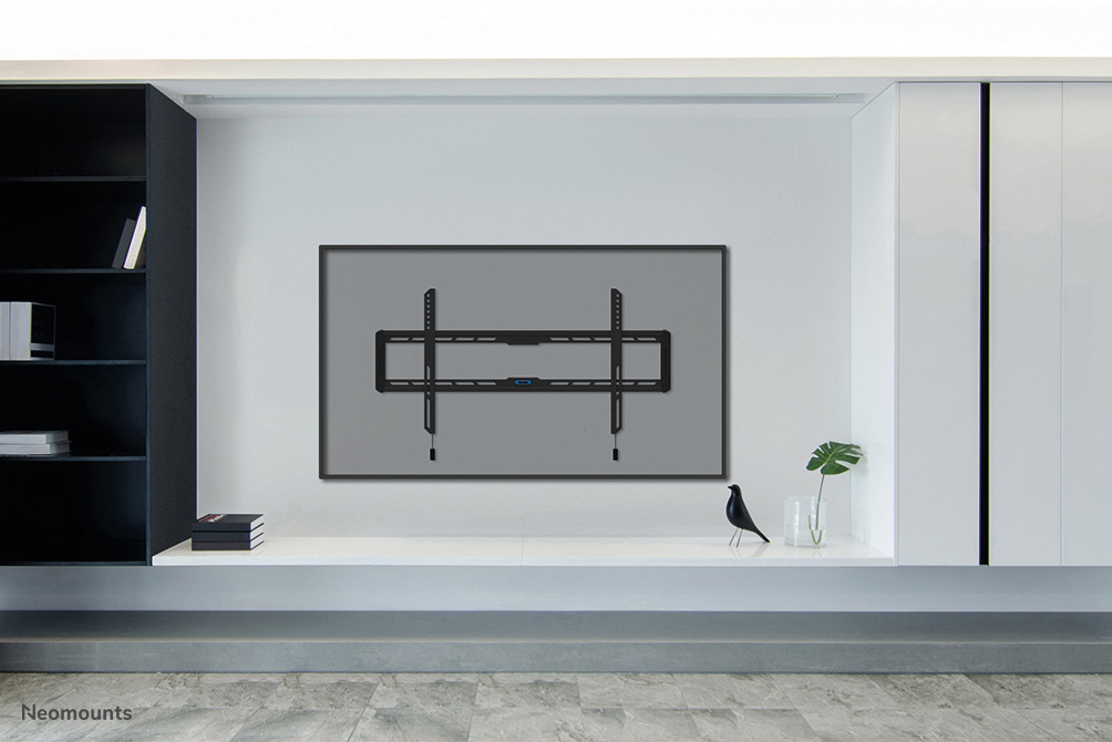 TV-Wandhalterung, Wandhalterung, Schwarz, TV-Halterung, Wohnzimmer-Setup