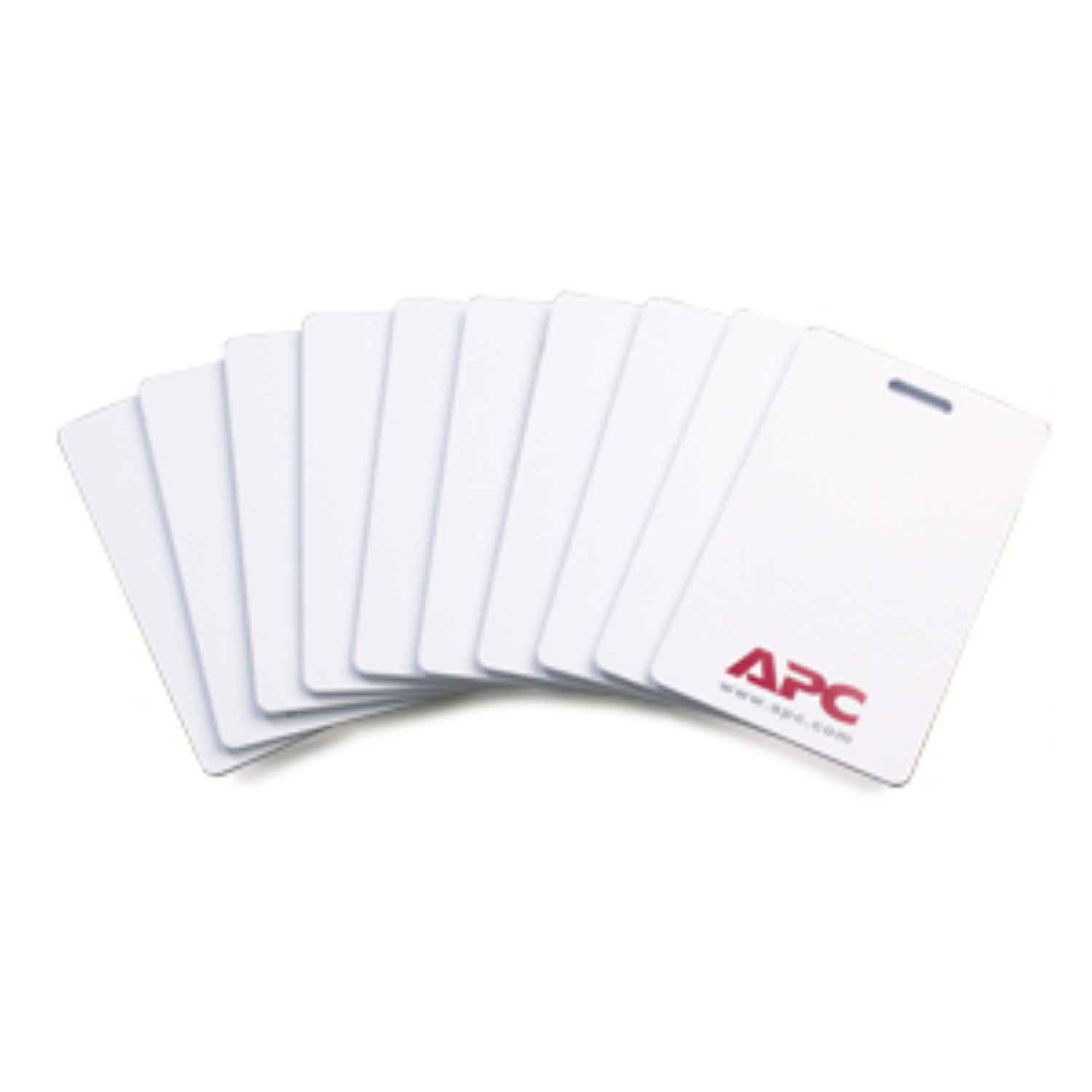 Kartenhülle, Kreditkartenhülle, Weiße Karte, APC-Logo, Karte mit Lochung