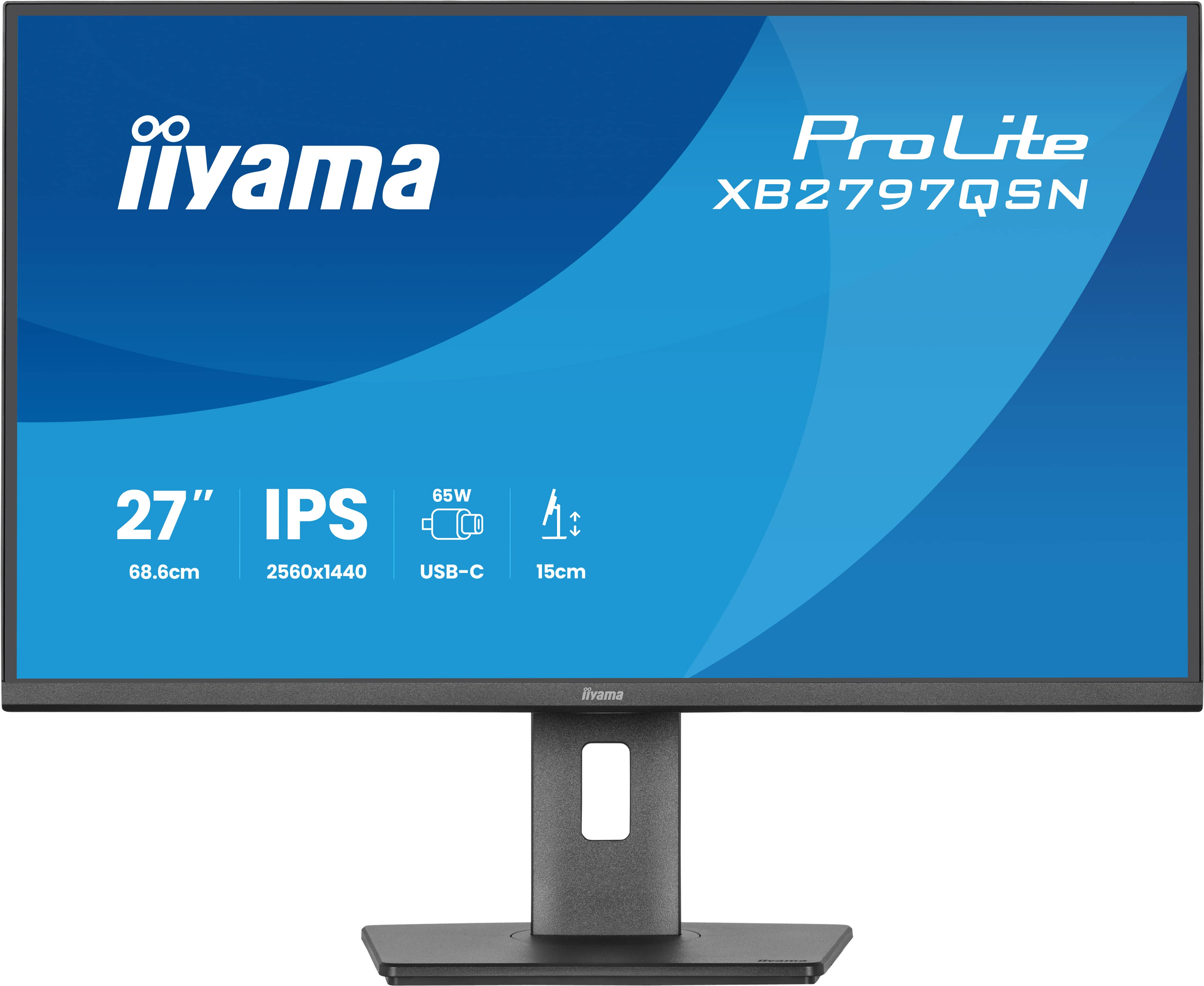 27 Zoll, IPS, USB-C, Monitorständer, Neigbare Anzeige