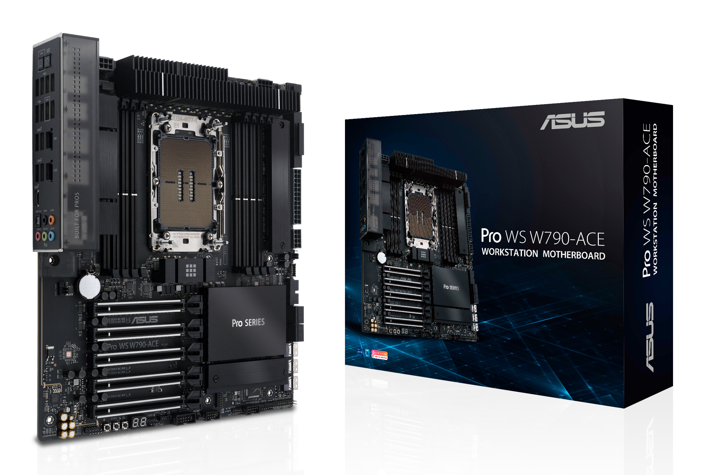MB ASUS Workstation LGA4677 WS W790-ACE 1 x 10GB W790 Chipsatz | 1 x Intel Xeon W3400/2400 W3500/2500 (CEB) Elektronik, Hardware, Computerausrüstung, Computer
