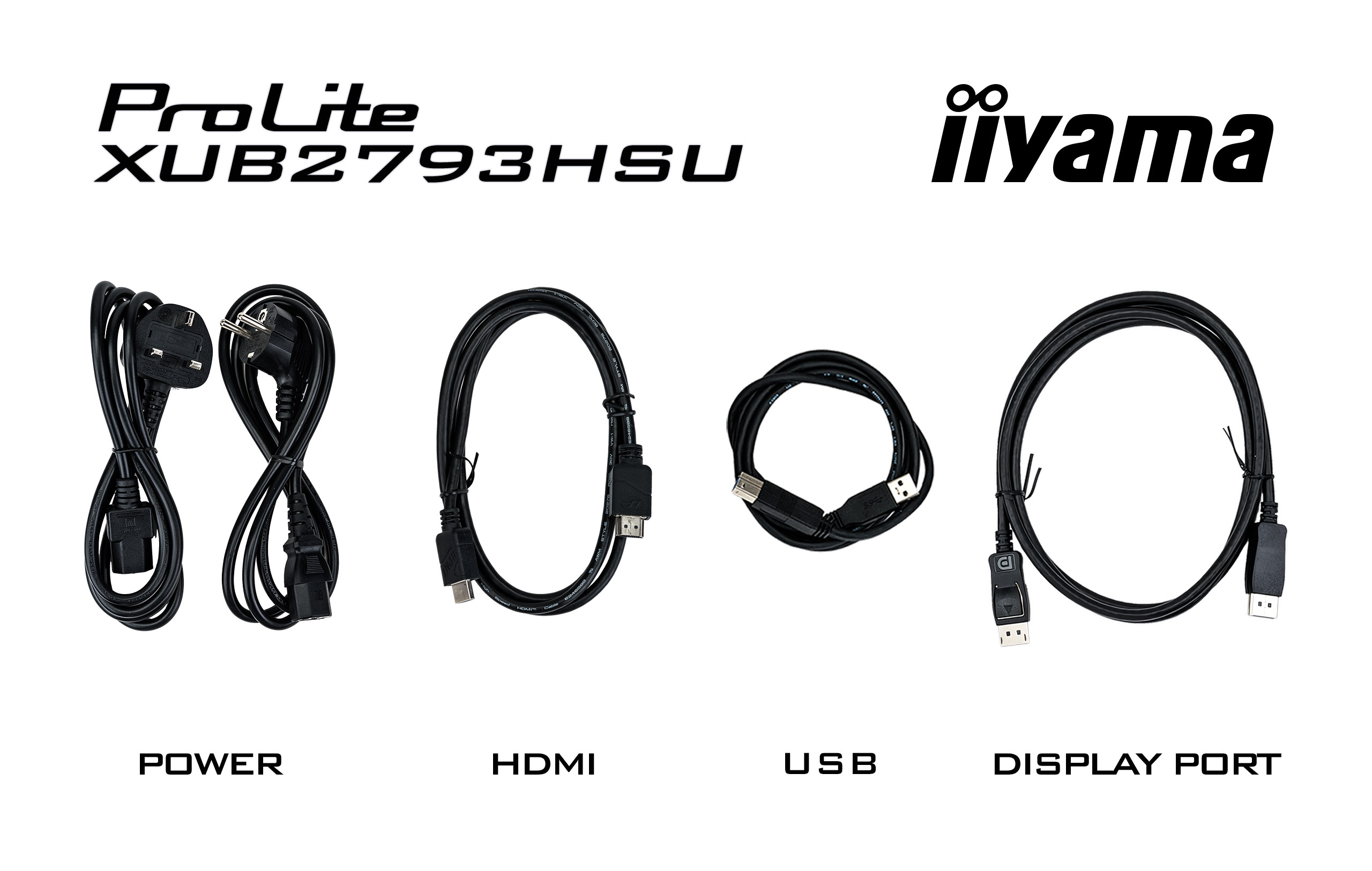 IIYAMA Monitor XUB2793QSU-B7 Adapter, Elektronik