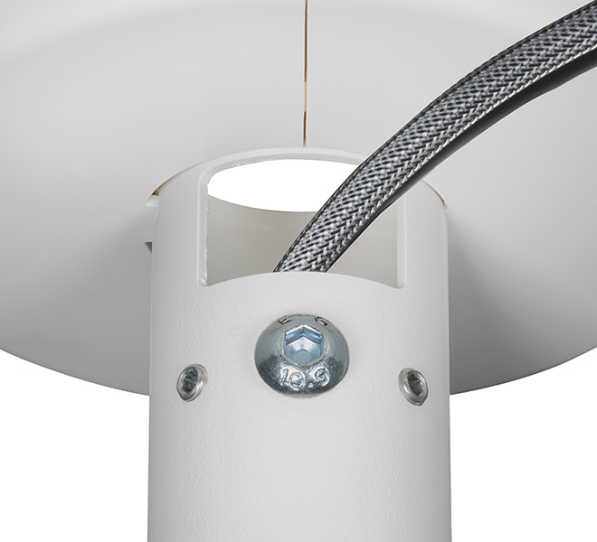 B-TECH SystemV Decken-/Bodenadapter BT5920/W für 38mm Rohr