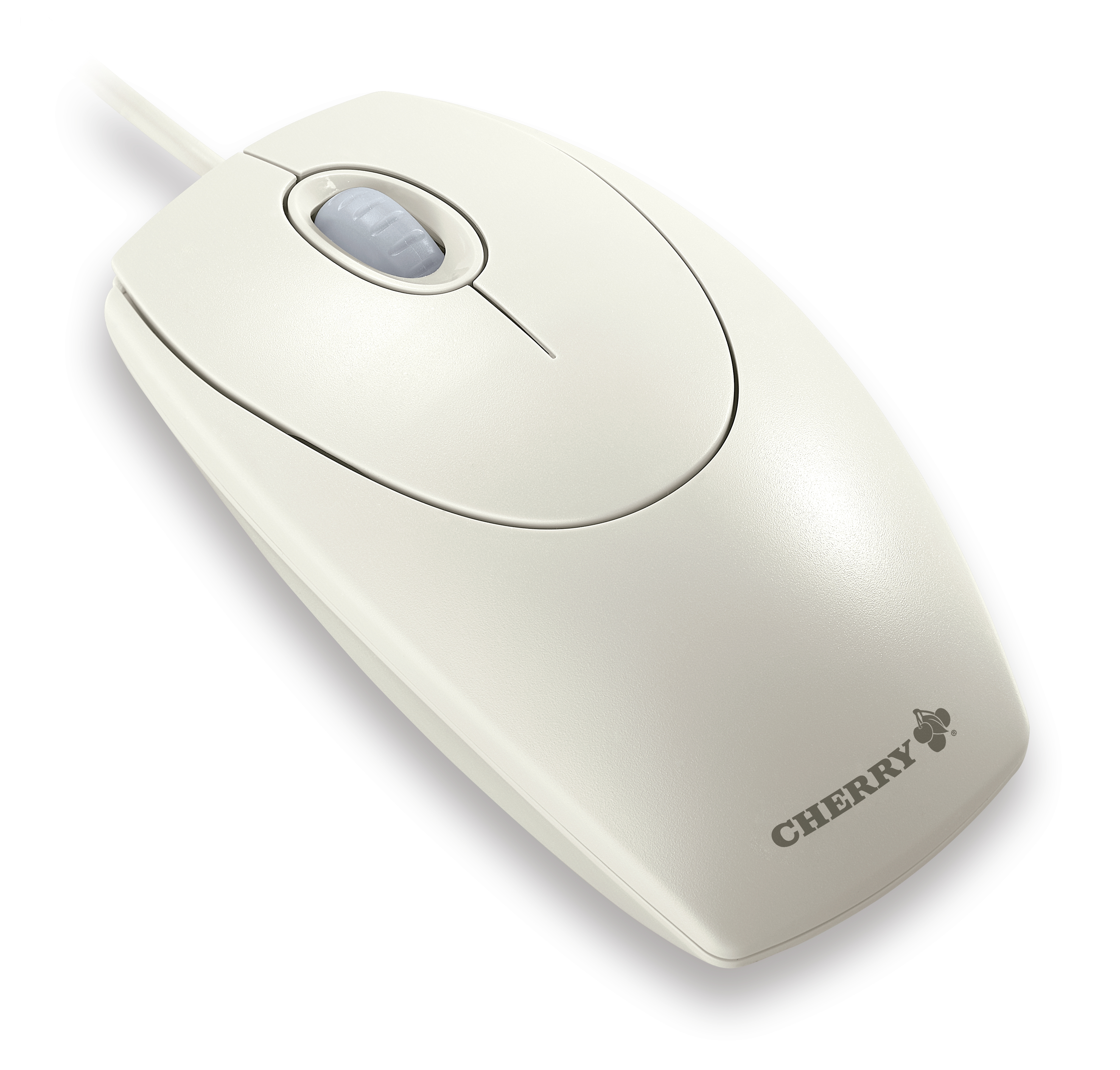 CHERRY WHEELMOUSE OPTICAL Kabelgebundene Maus, Hell Grau, PS2/USB