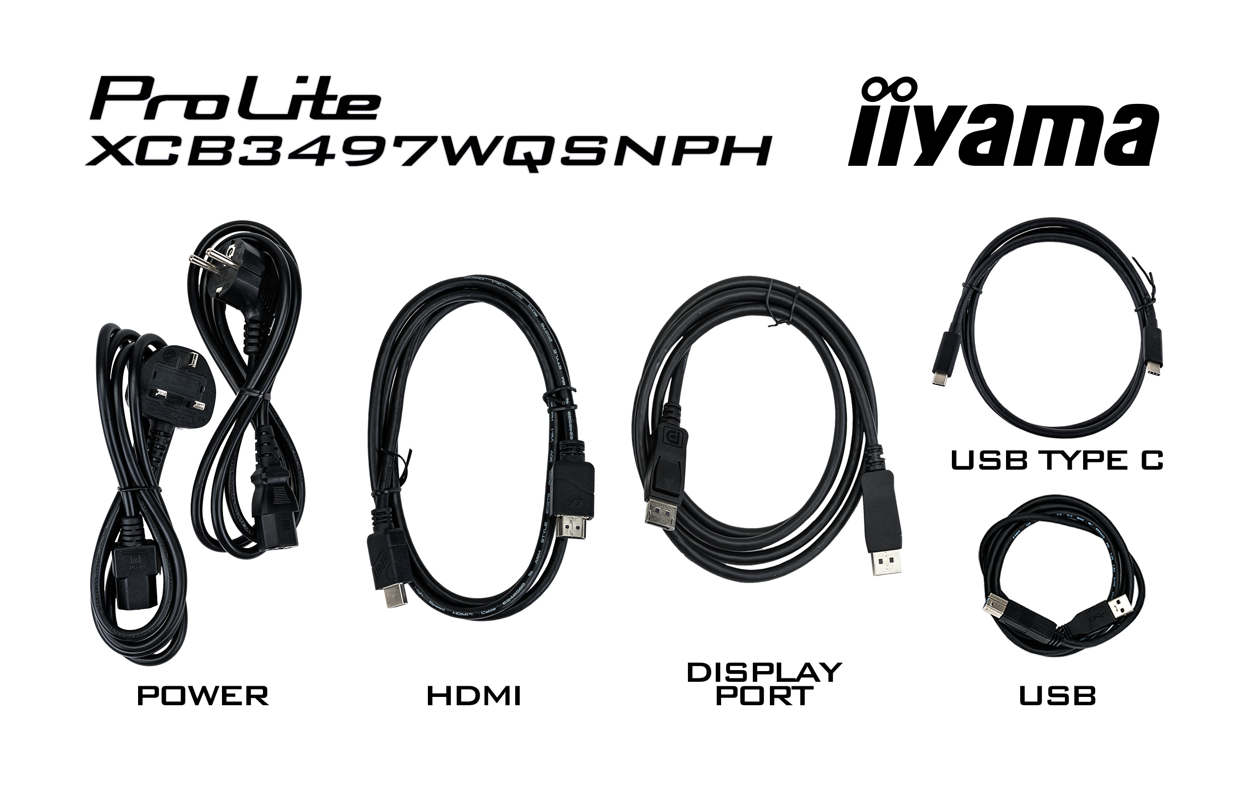 IIYAMA Monitor XCB3497WQSNPH-B1 Adapter, Elektronik