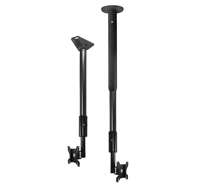 B-TECH SYSTEM 2 - Flat Screen Mount with Tilt & Swivel (VESA 100) for Ø50mm Poles BT7551/B
