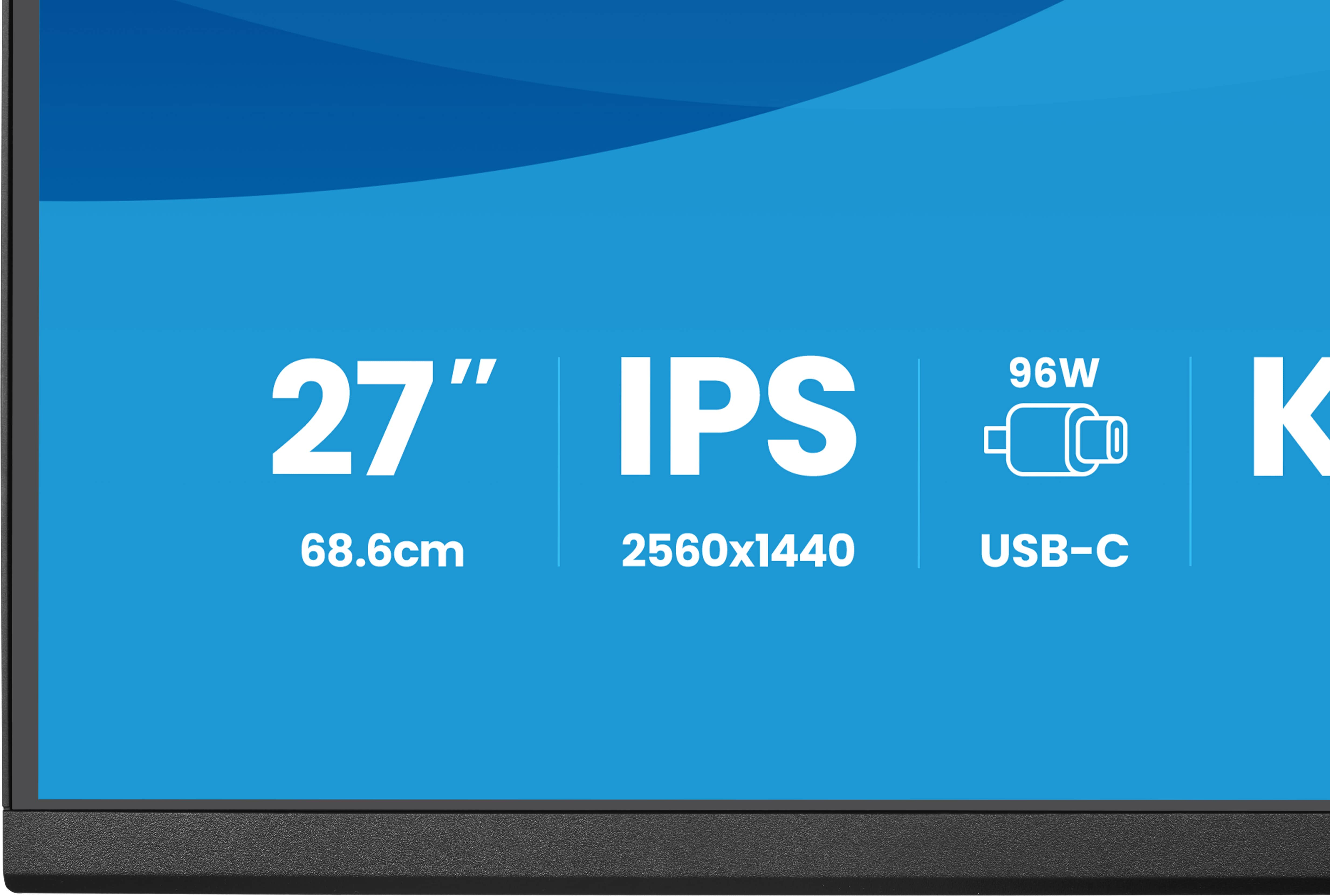 27 Zoll, IPS, 2560x1440, USB-C, Monitor