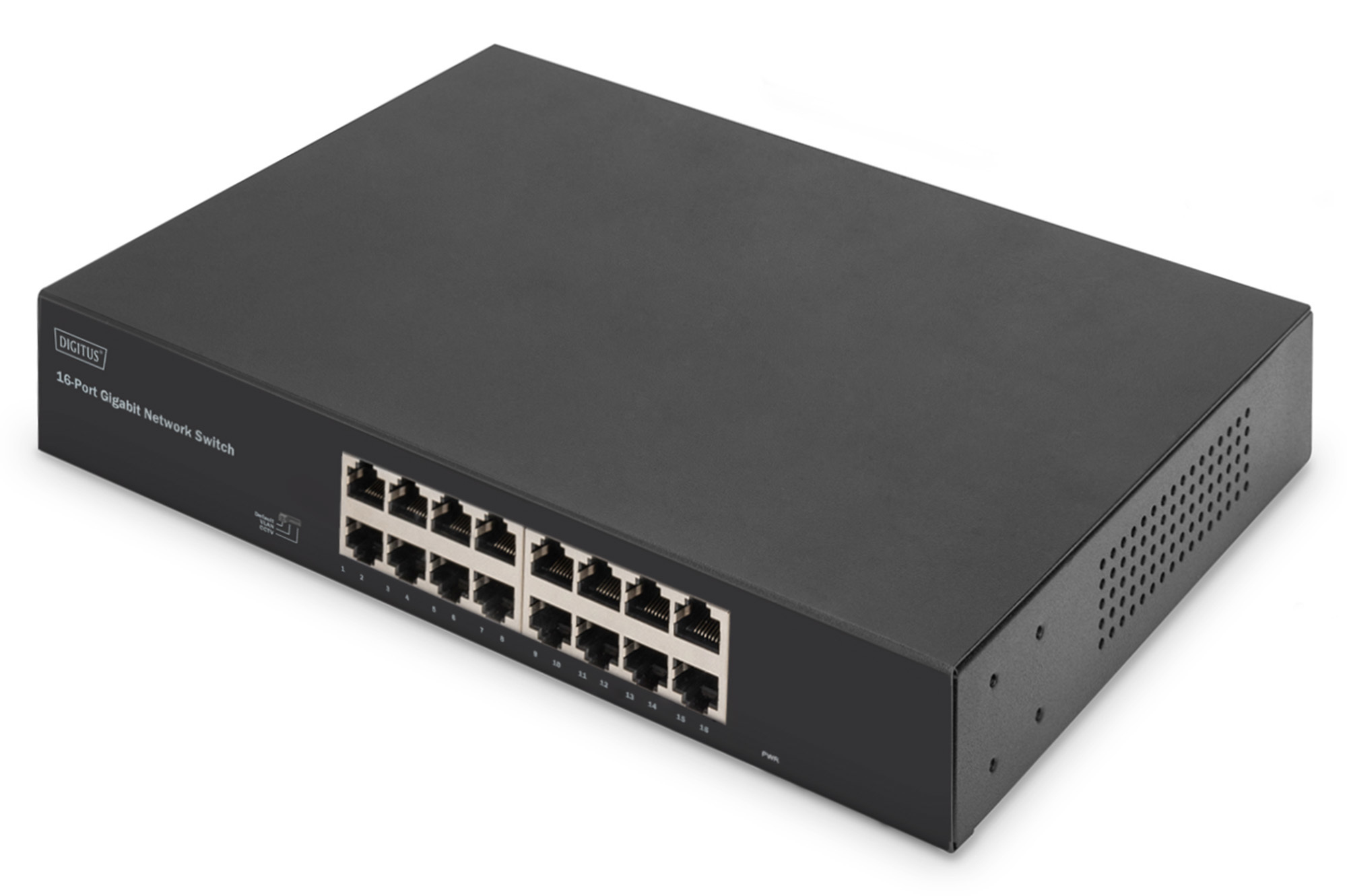 16-Port, Gigabit, Netzwerk-Switch, Ethernet, Rack-mount