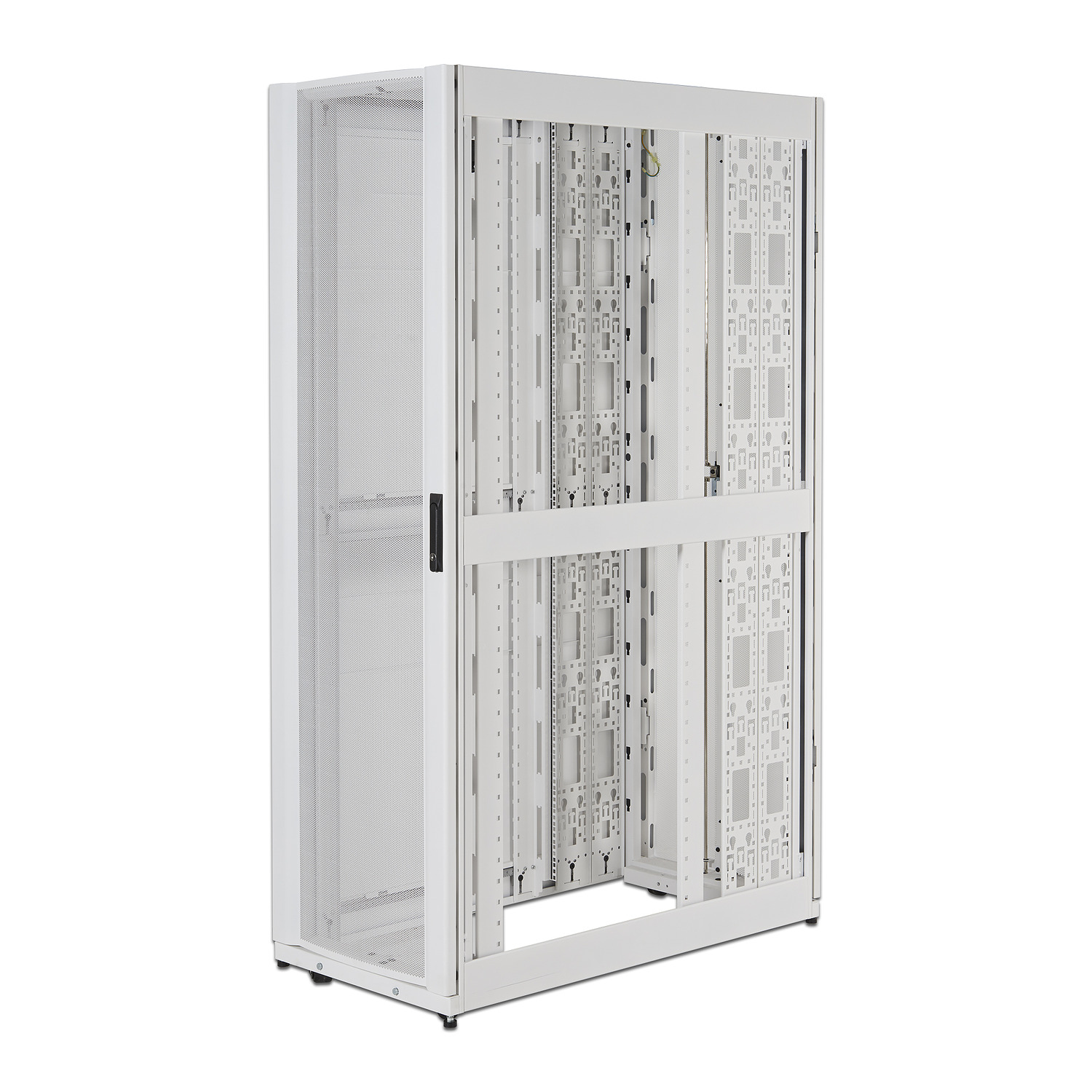 Netzwerk-Schrank, Server-Rack, Metallrahmen, Glas-Tür, Belüftete Seitenwand