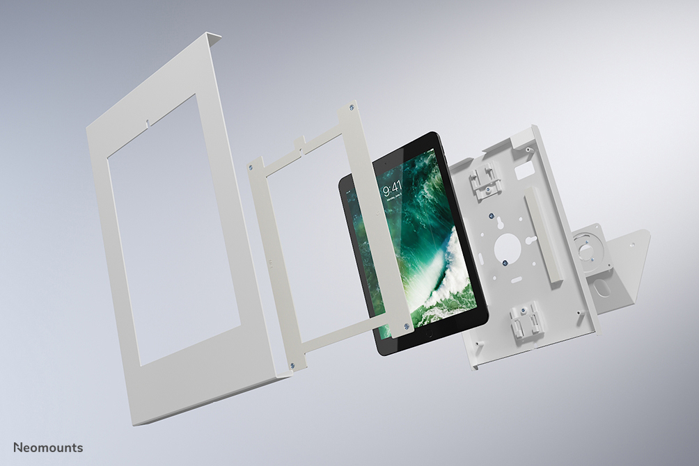 Neomounts Tisch-/Wandhalterung für Tablets - -25,4 mm (-1 Zoll) - -25,4 mm (-1 Zoll) - Weiß - 90 Grad  - -1 kg - Tisch/Bank