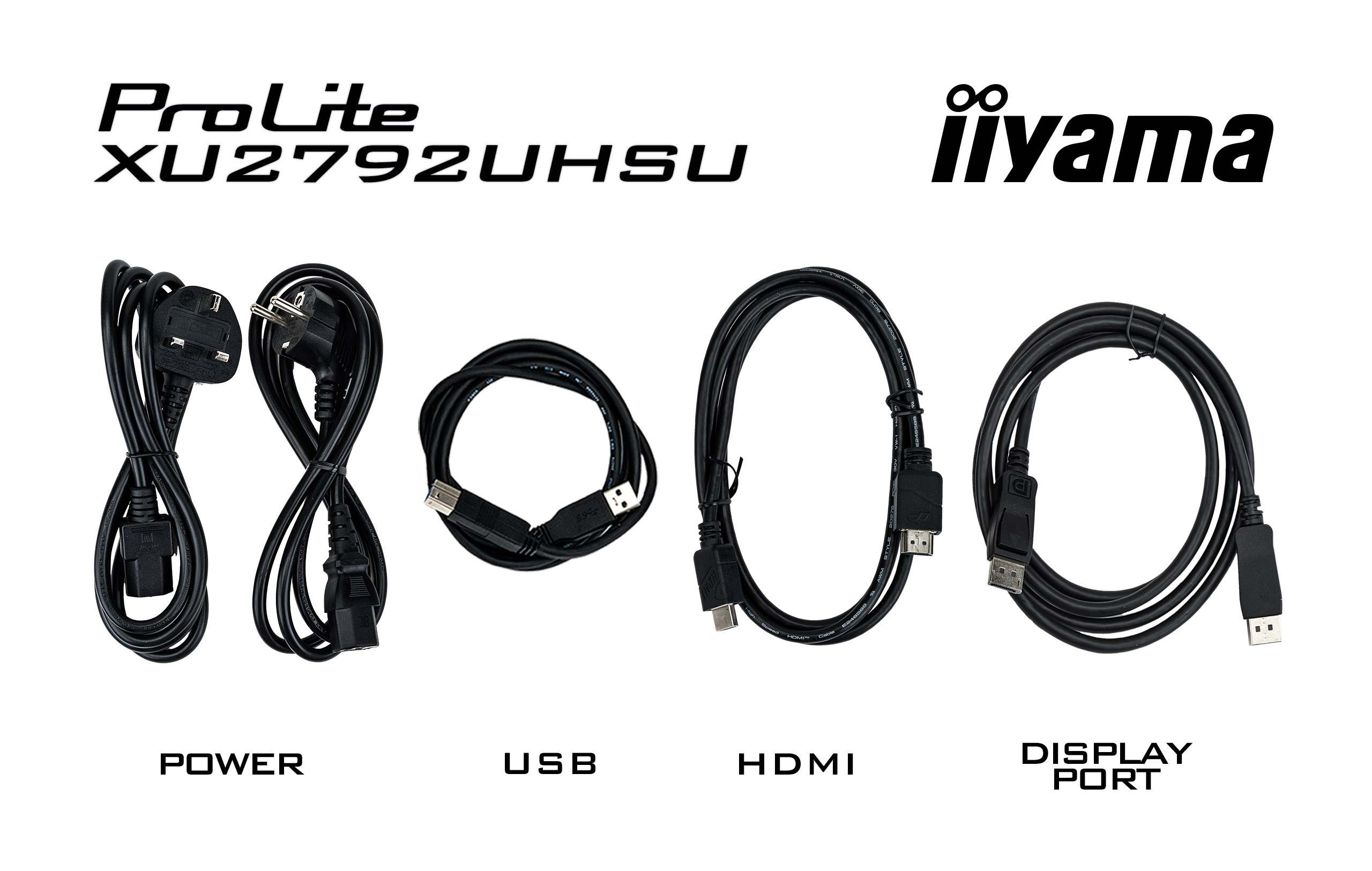 IIYAMA Monitor XU2792UHSU-B6 Adapter, Elektronik
