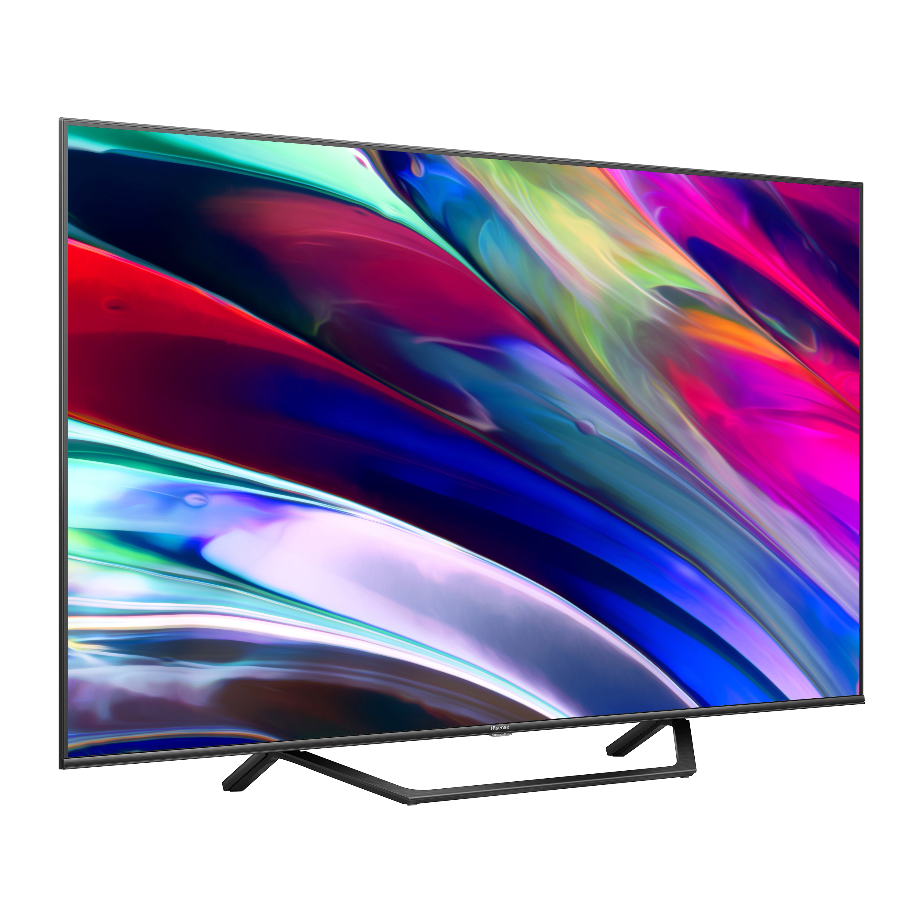 Fernseher, Flachbildschirm, Schwarzer Rahmen, Breitbild, Standfuß