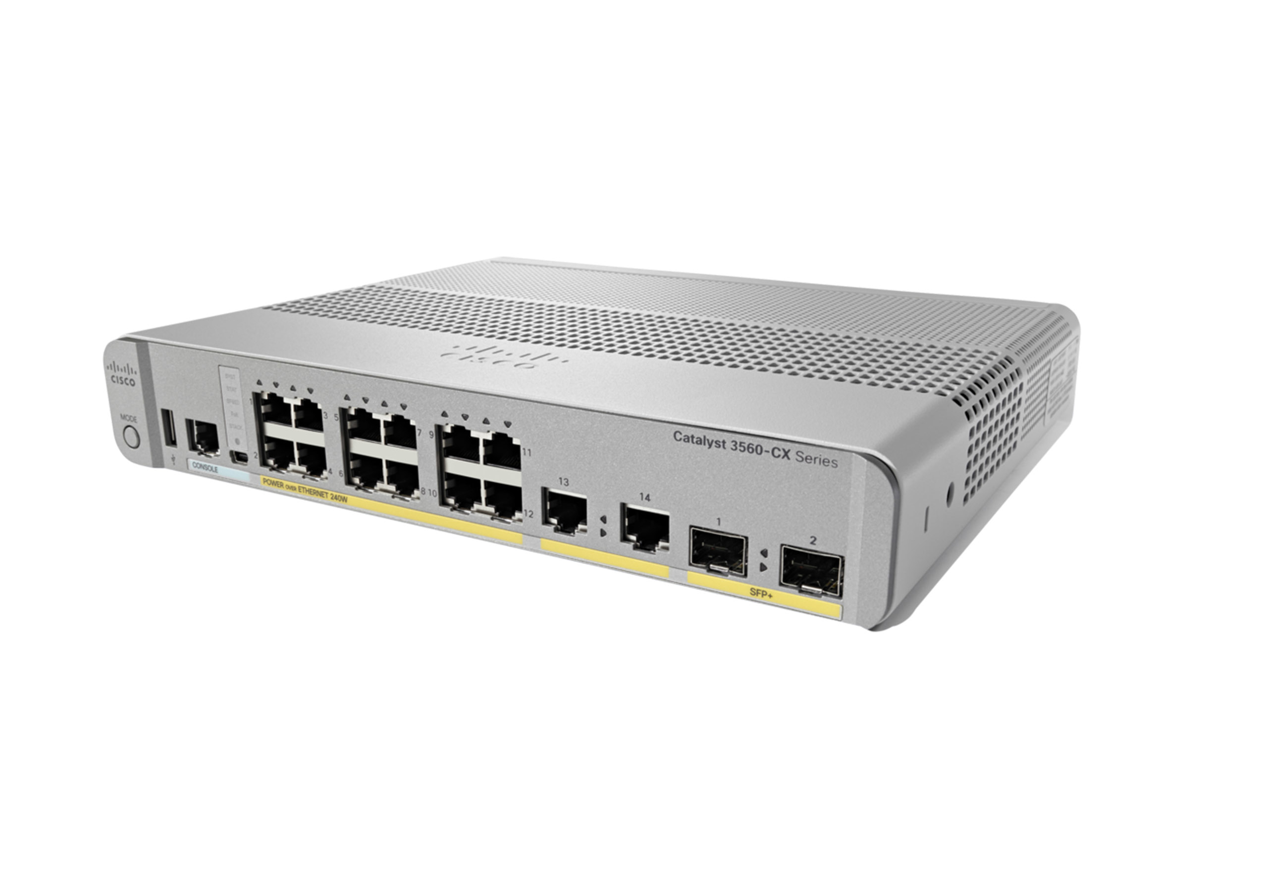 CISCO WS-C3560CX-12PD-S Catalyst 3560-CX Switch 1GbE IP Base 12x1GPoE++2xSFP++2x1G L3 managed CISCO WS-C3560CX-12PD-S Catalyst 3560-CX Switch 1GbE IP Base 12x1GPoE++2xSFP++2x1G L3 managed