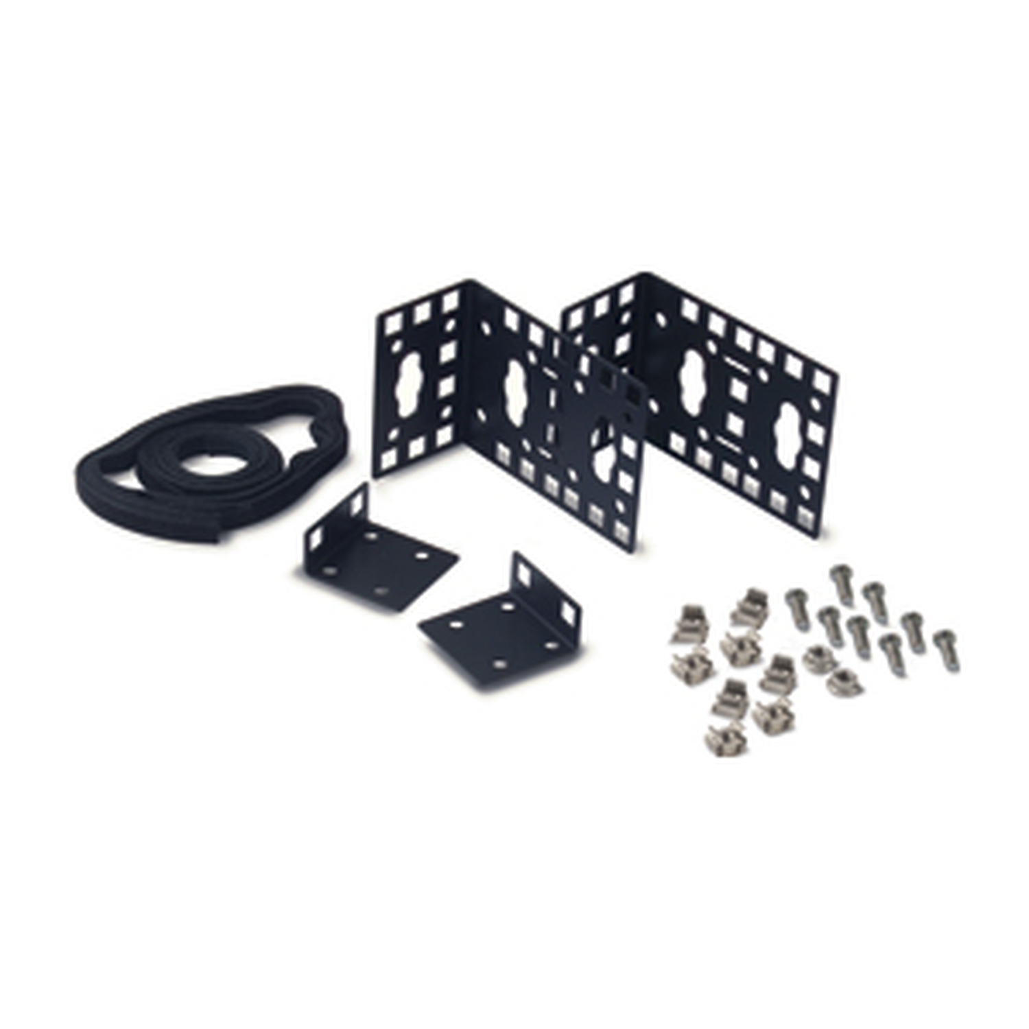 railway-shelf-brackets, metallische-befestigungen, montage-kit, schrauben-nüsse, kabelbinder-träger