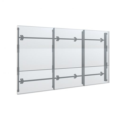 Glastor, Sektionaltor, Aluminiumrahmen, transparente Paneele, Scharnierbeschläge