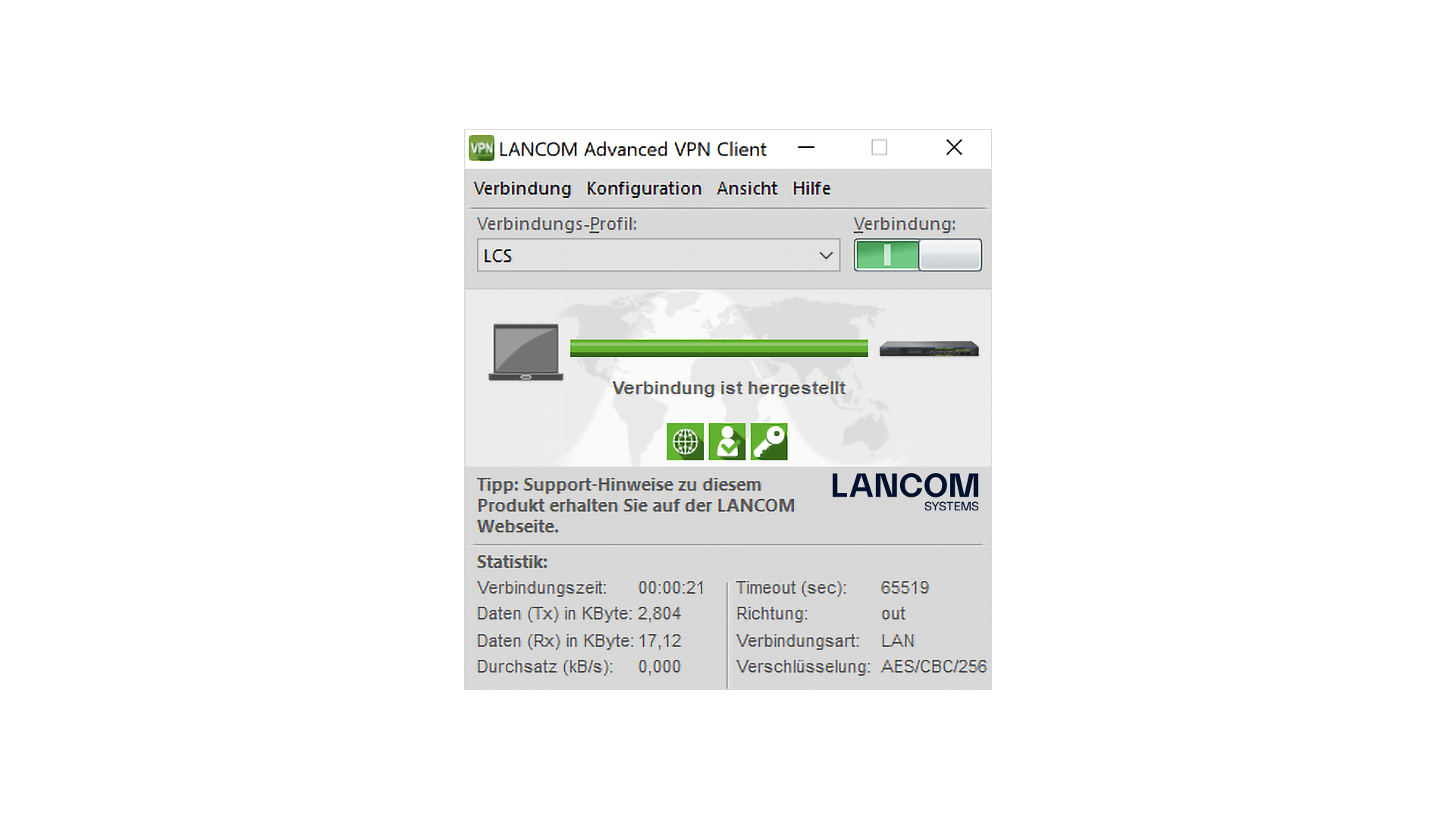 LANCOM Advanced VPN Client - Lizenz - 1 Benutzer - WIN Datei, Webseite