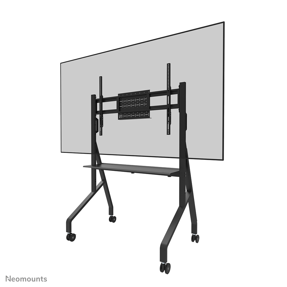 TV-Ständer, rollbarer Wagen, mobiler Halter, Metallrahmen, Tischplatte