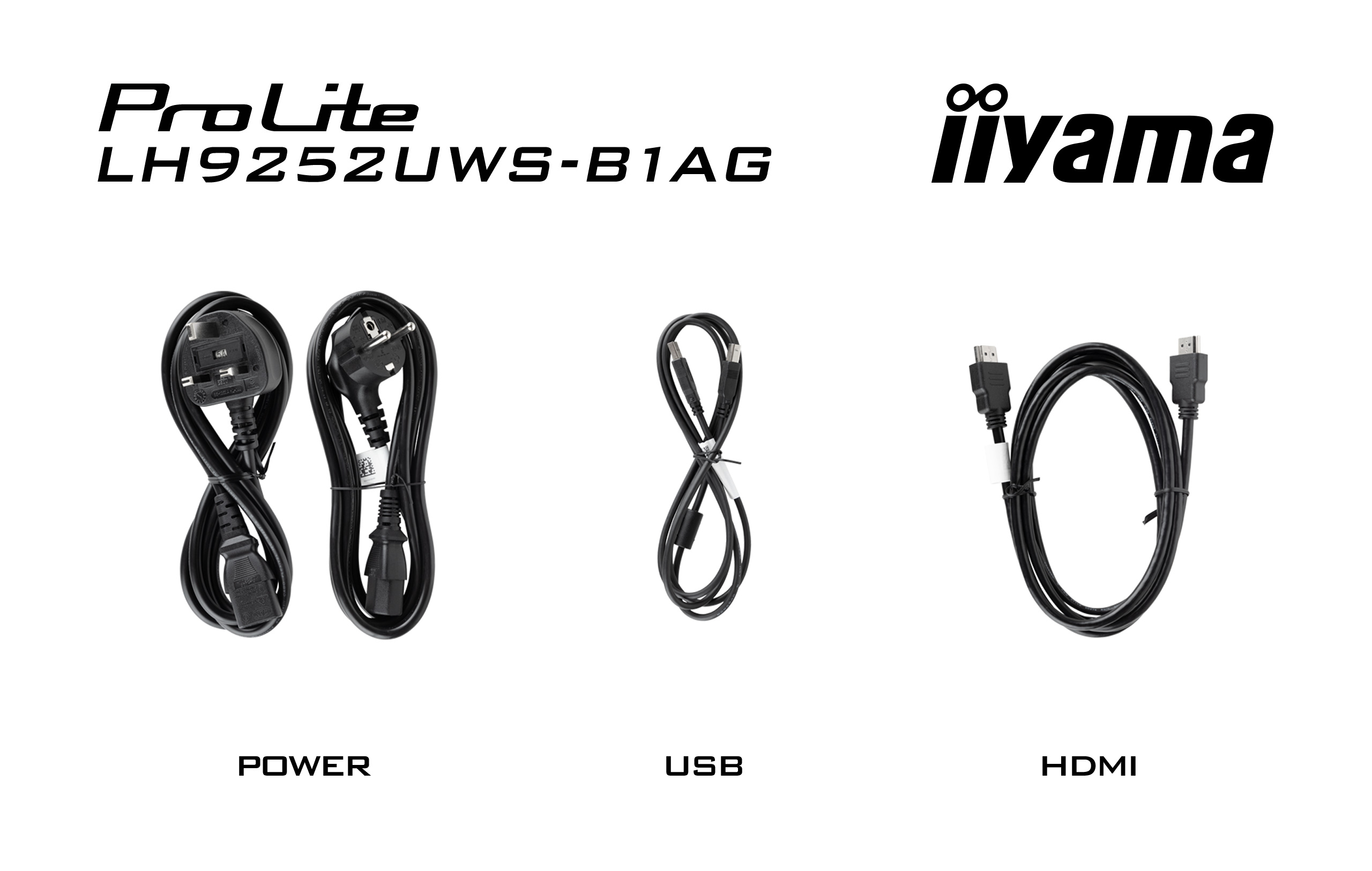 Stromkabel, USB-Kabel, HDMI-Kabel, Kabelsatz, 3-in-1-Kabel