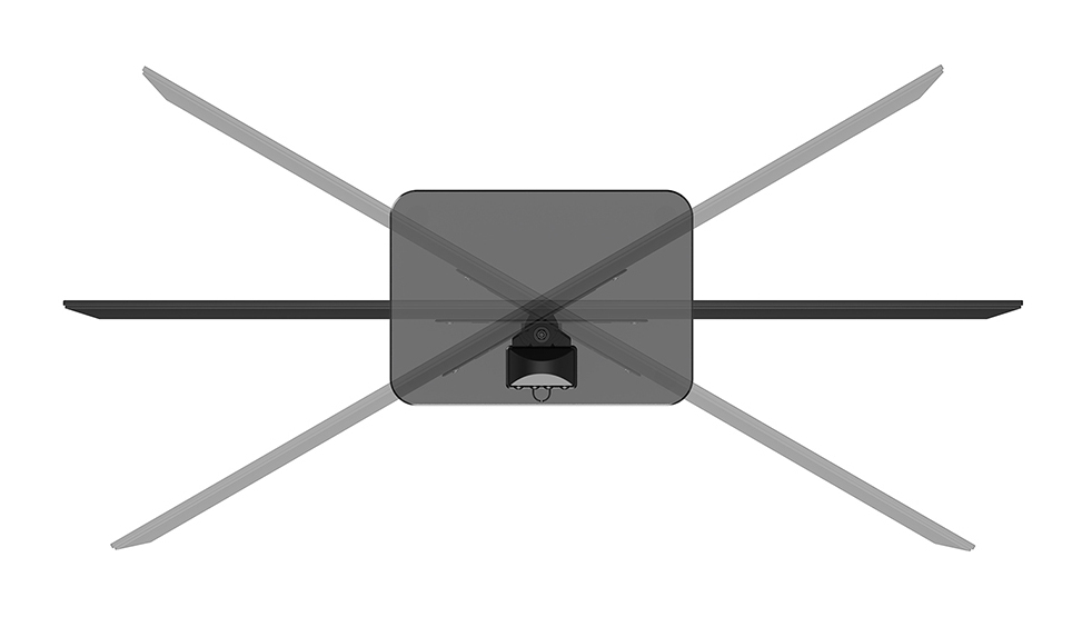 Neomounts TV Tischständer schwenkbar VESA 200x200 DS45-430BL12