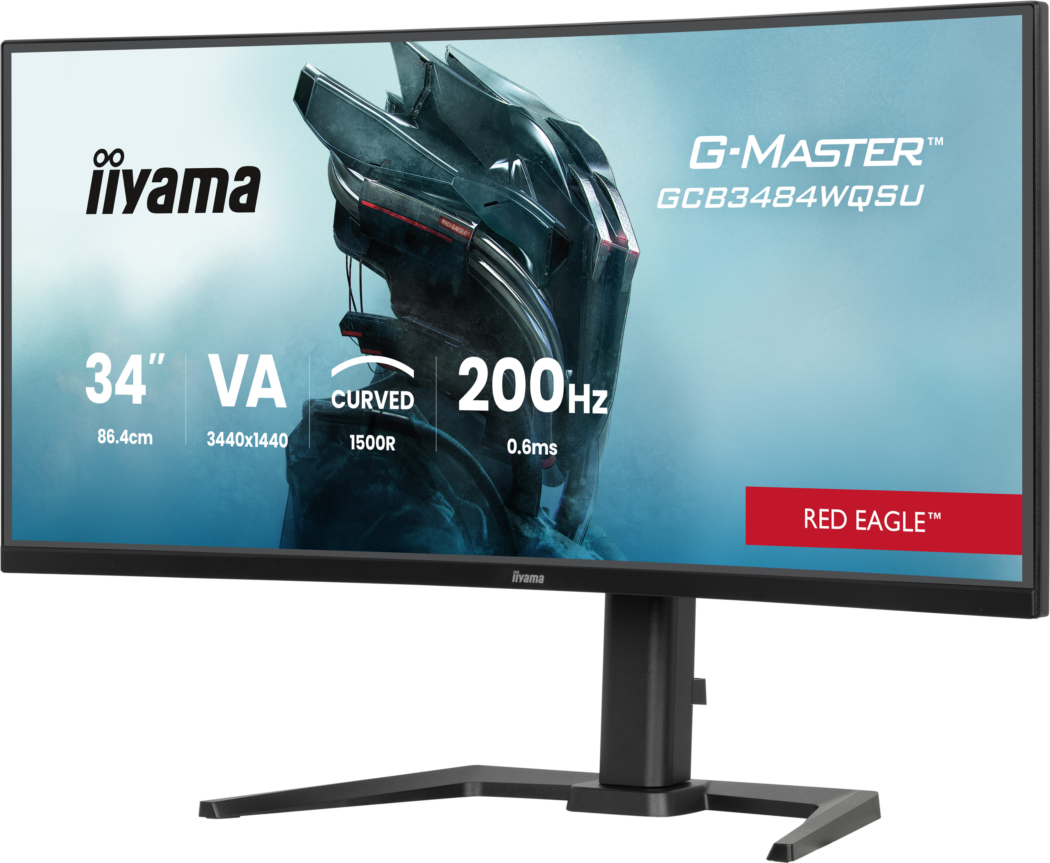 monitor, 34 Zoll, gekrümmt, VA, 200 Hz