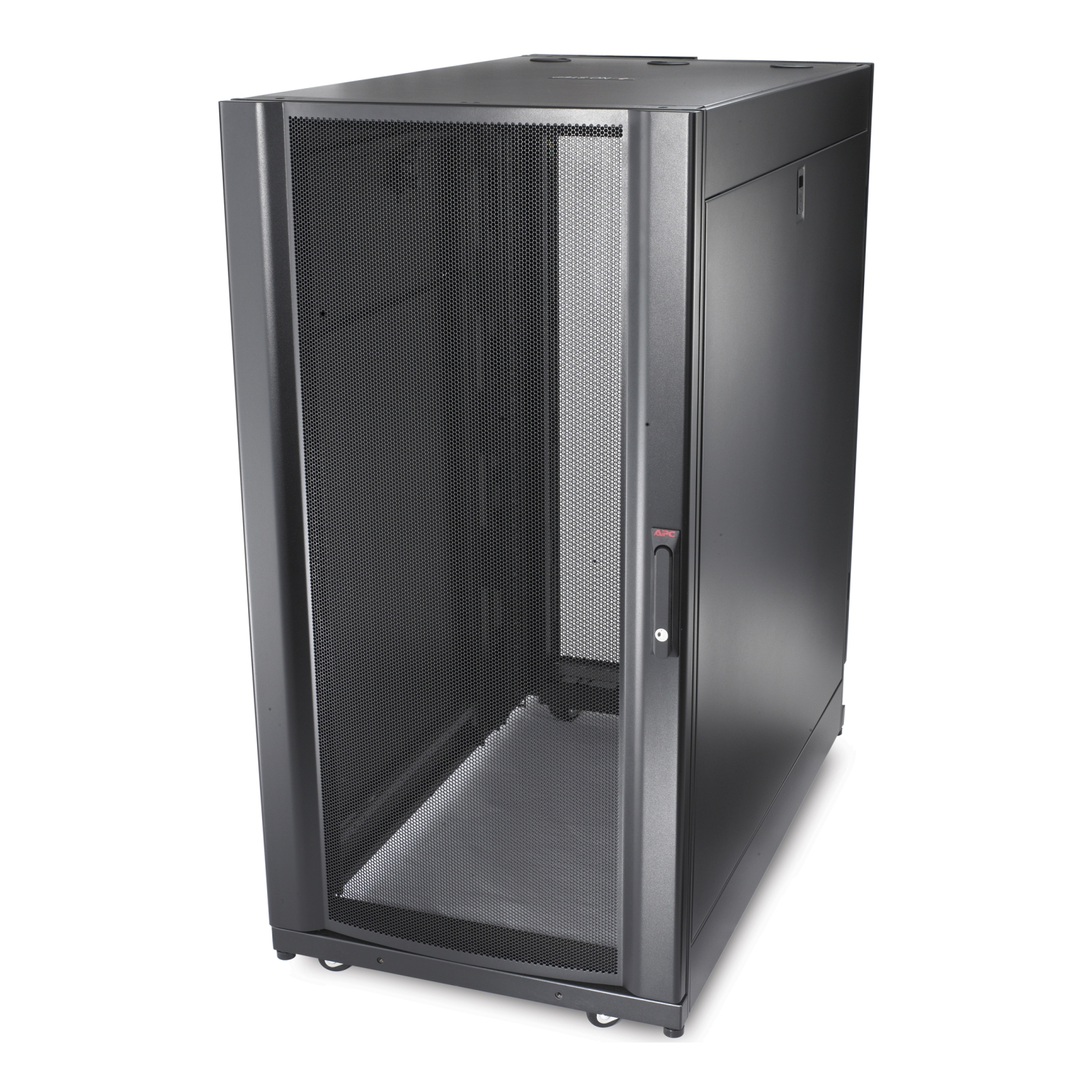 Serverrack, Schrank, Netz mesh Tür, Schwarzstahl, Servergehäuse